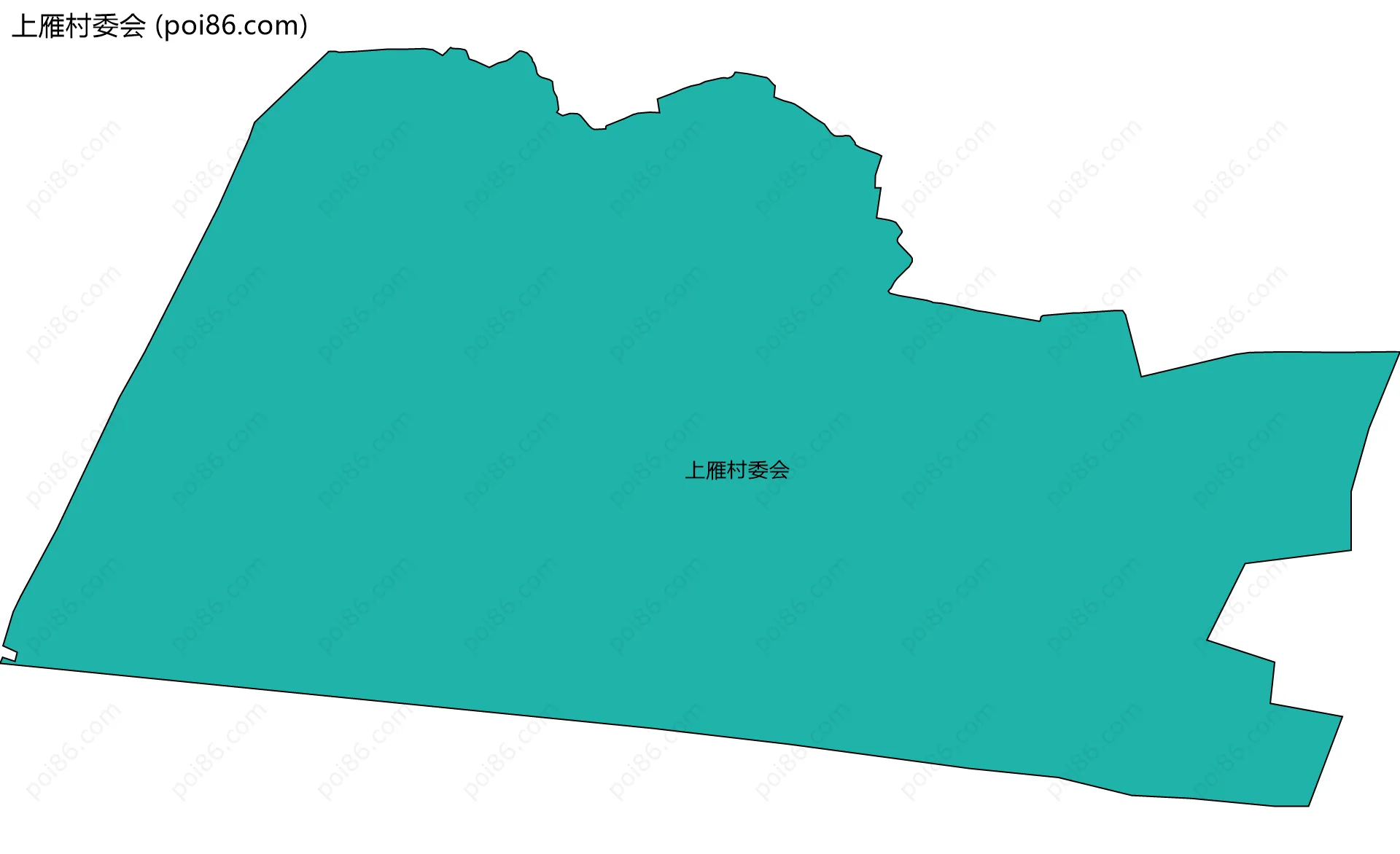 上雁村委会边界地图
