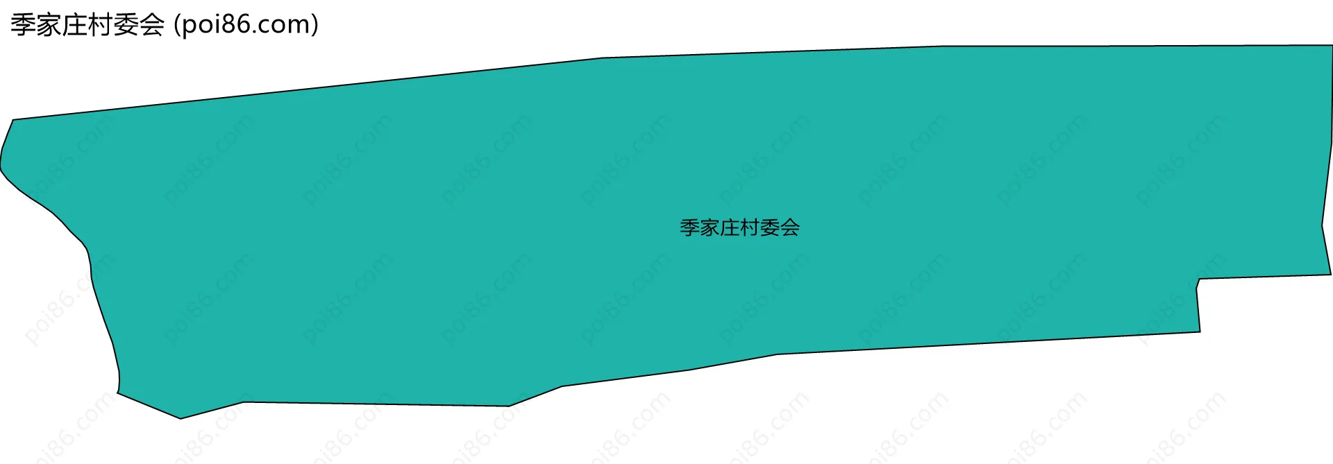 季家庄村委会边界地图