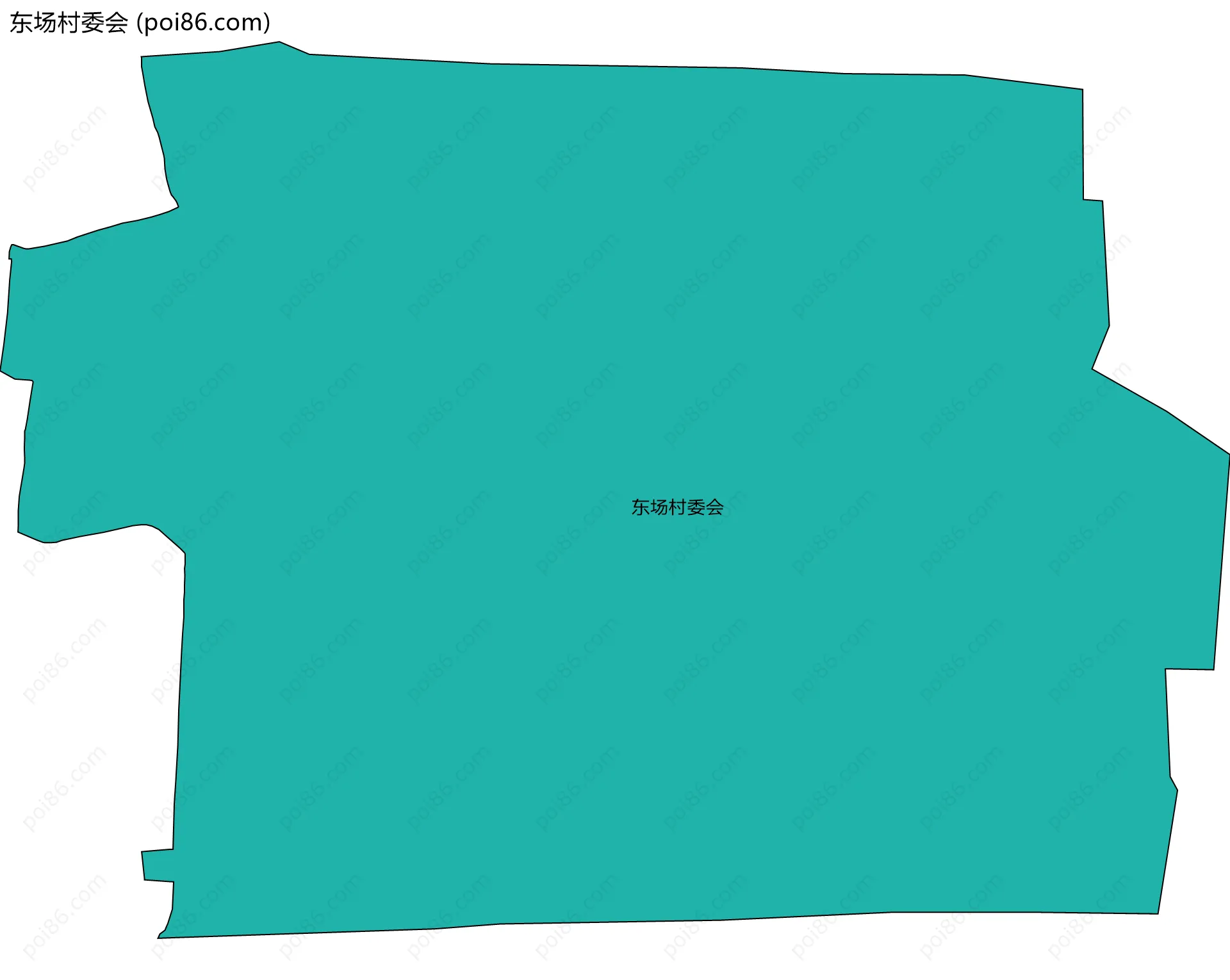 东场村委会边界地图