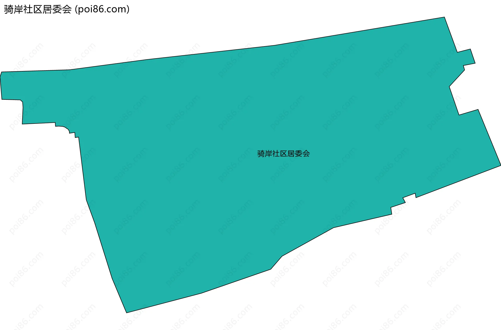 骑岸社区居委会边界地图
