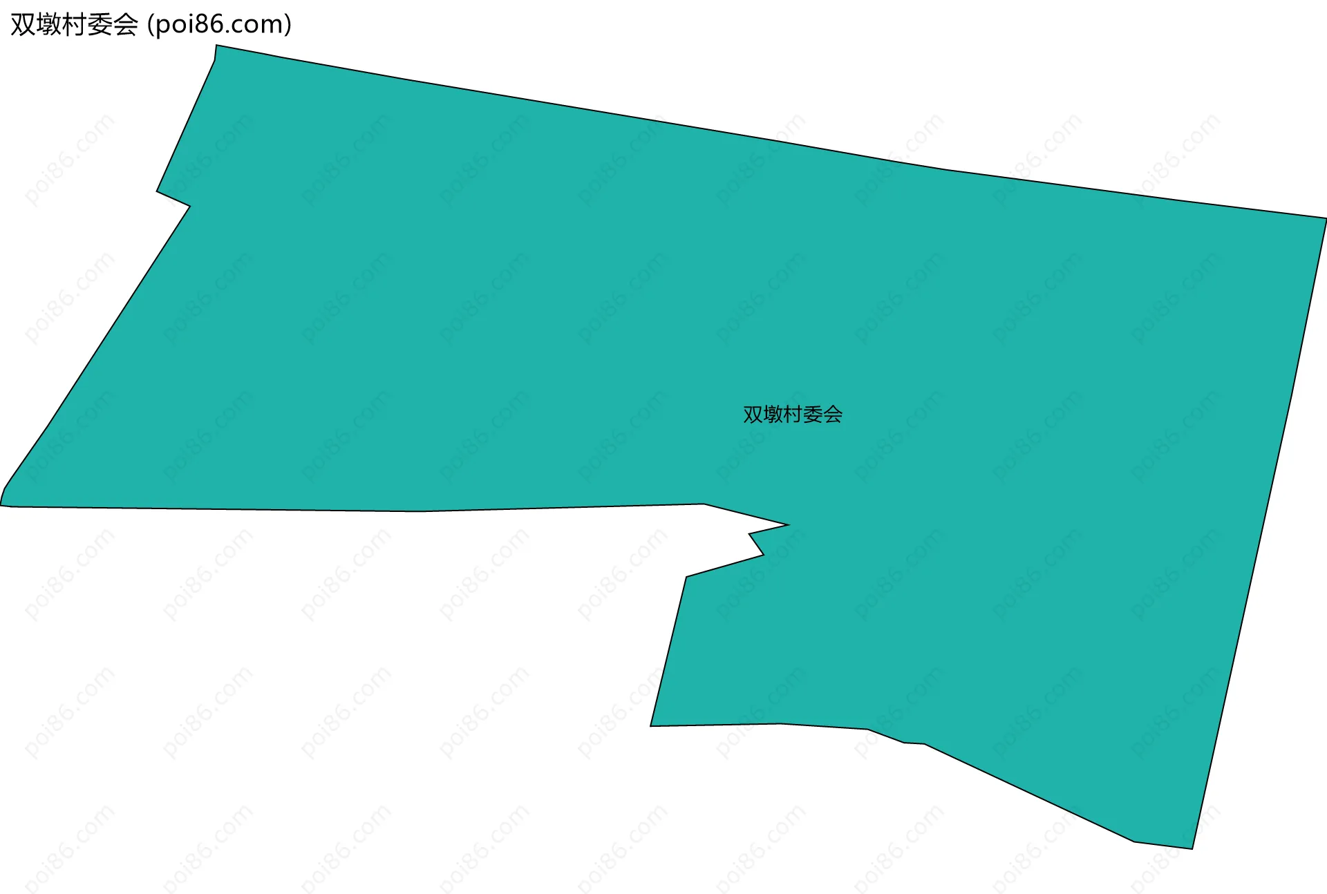 双墩村委会边界地图