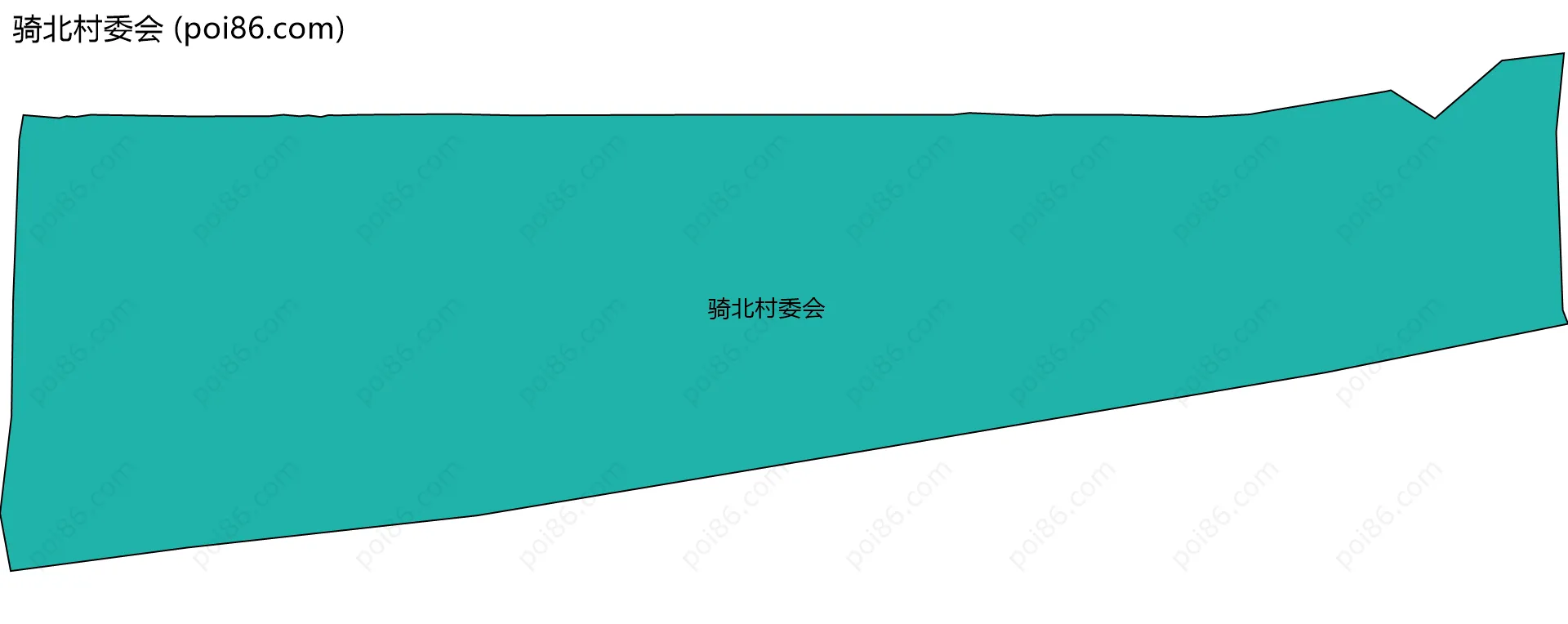 骑北村委会边界地图