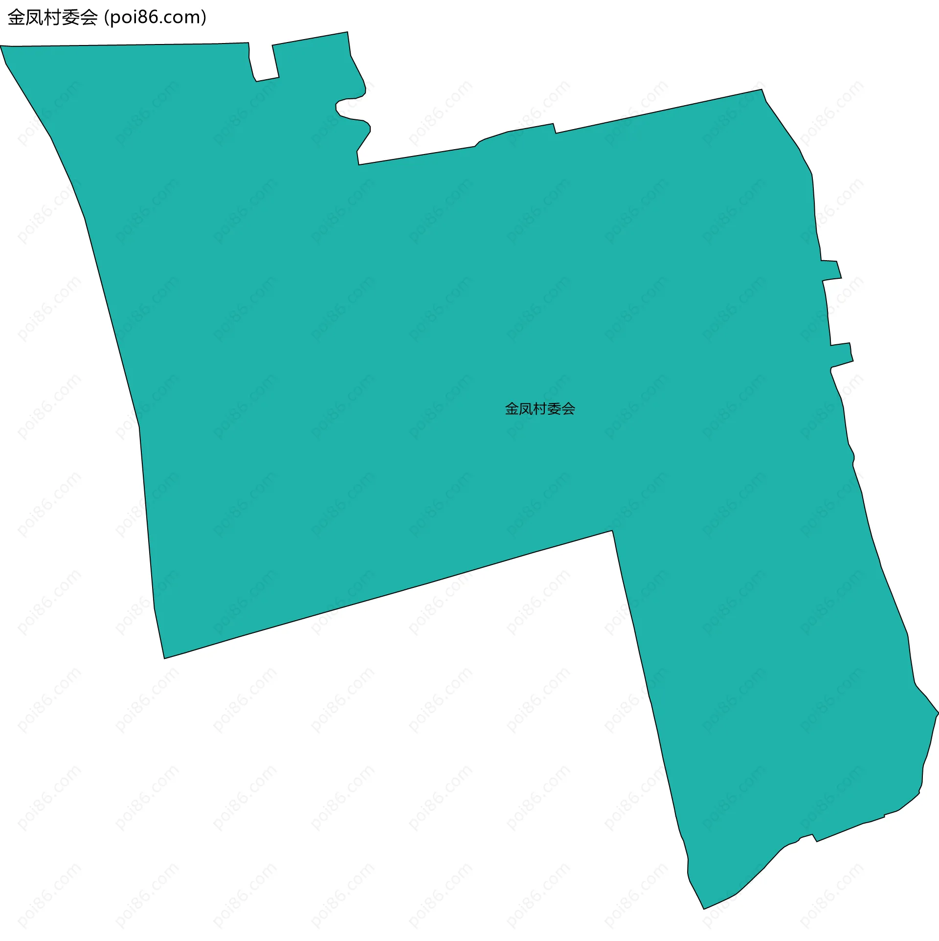 金凤村委会边界地图