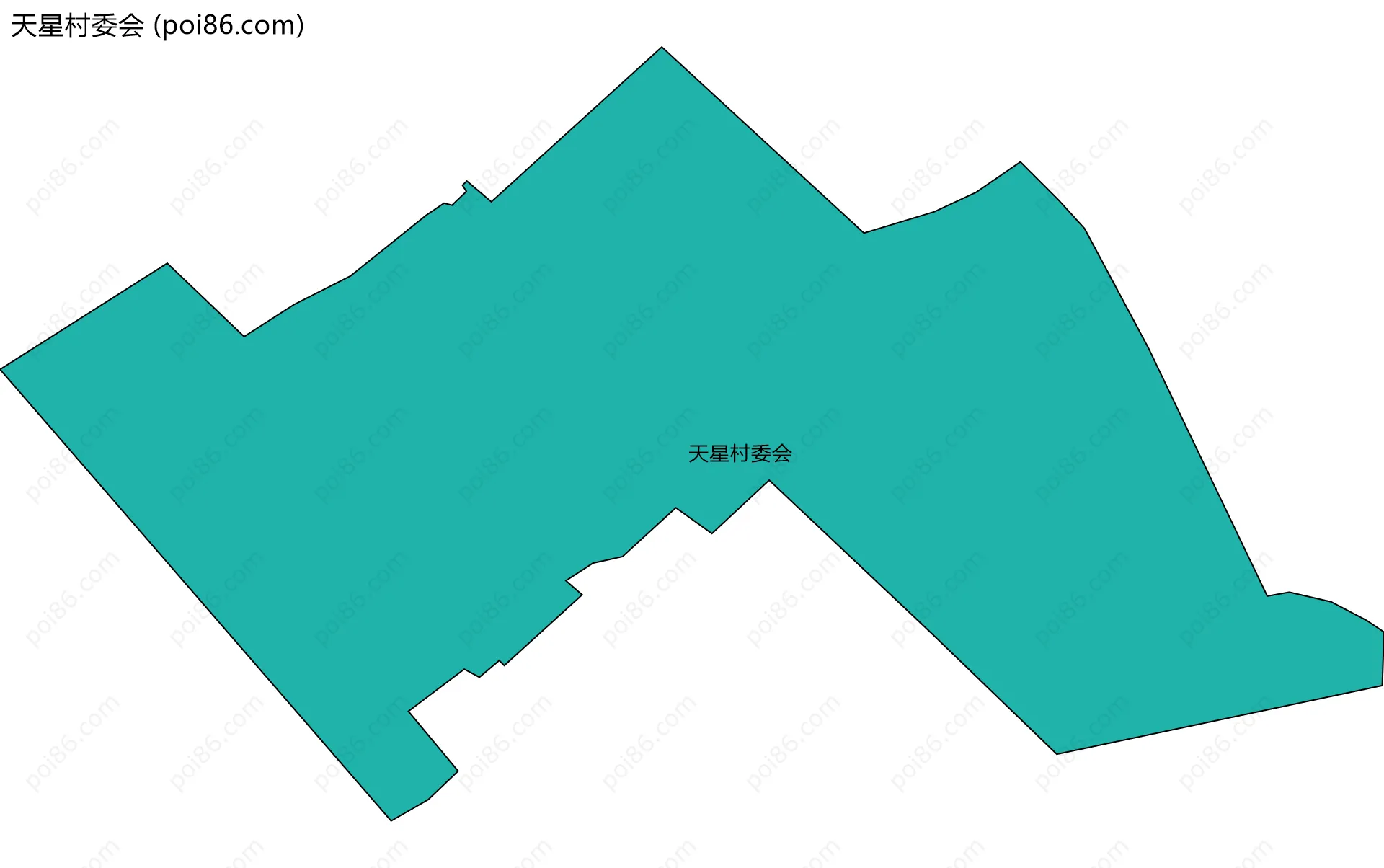 天星村委会边界地图