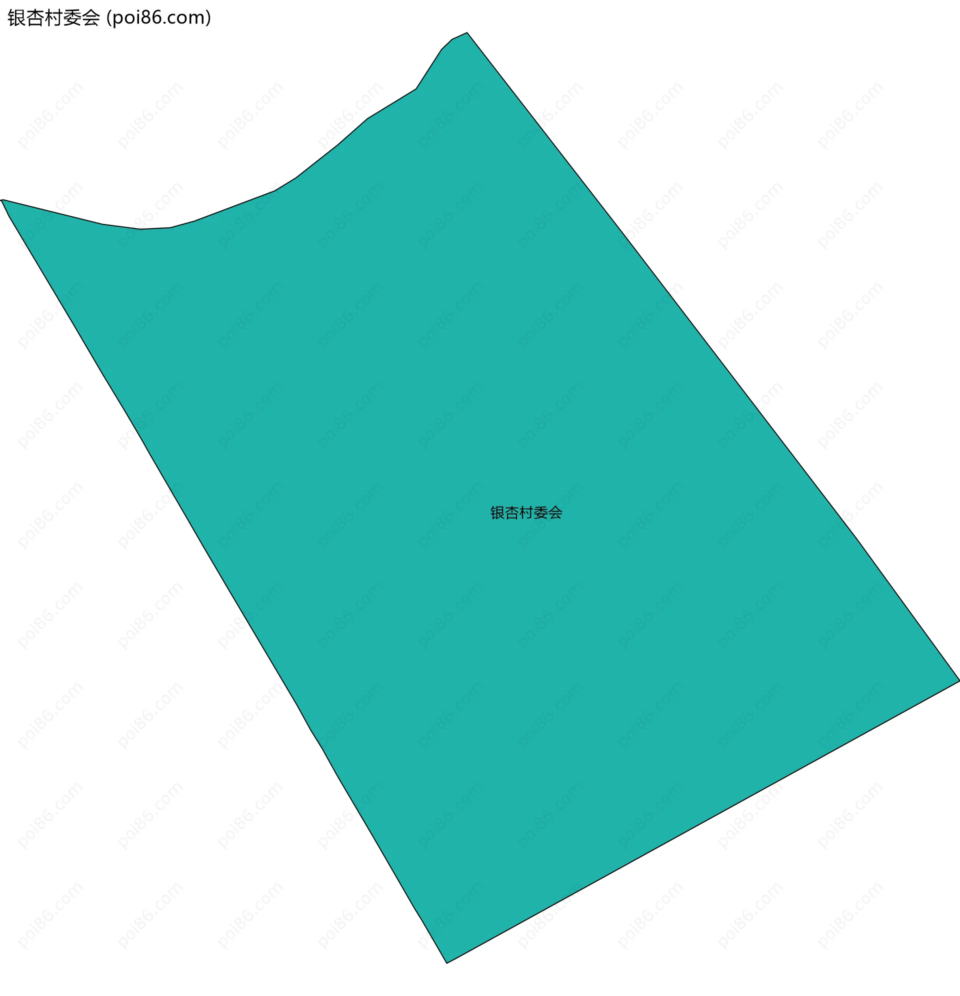 银杏村委会边界地图