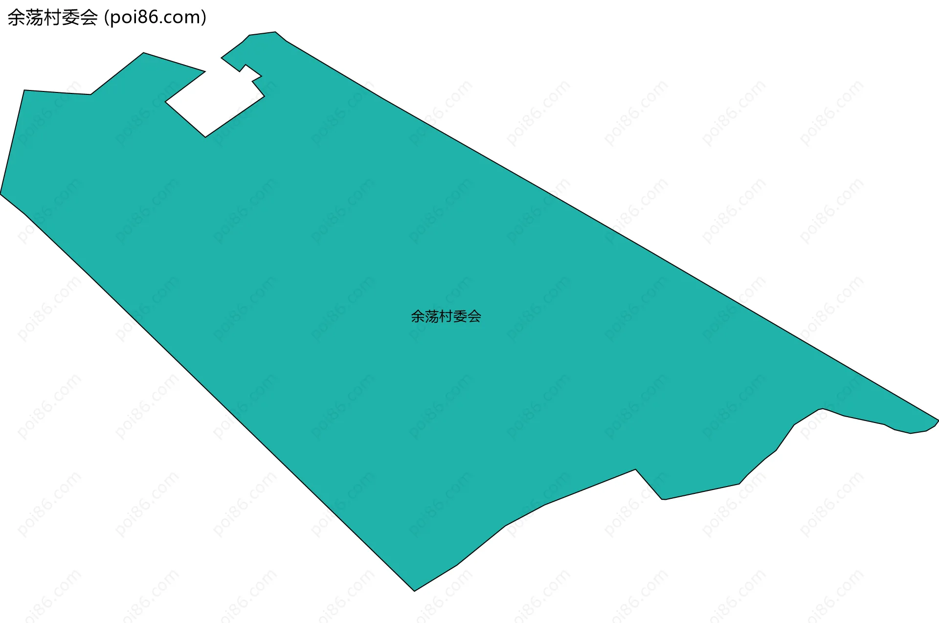 余荡村委会边界地图