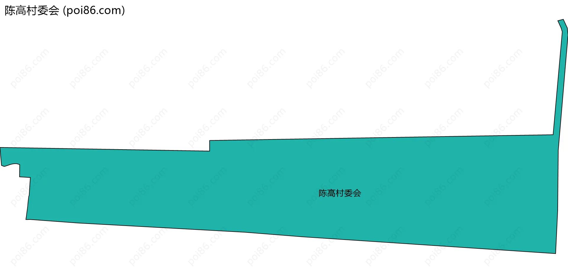 陈高村委会边界地图