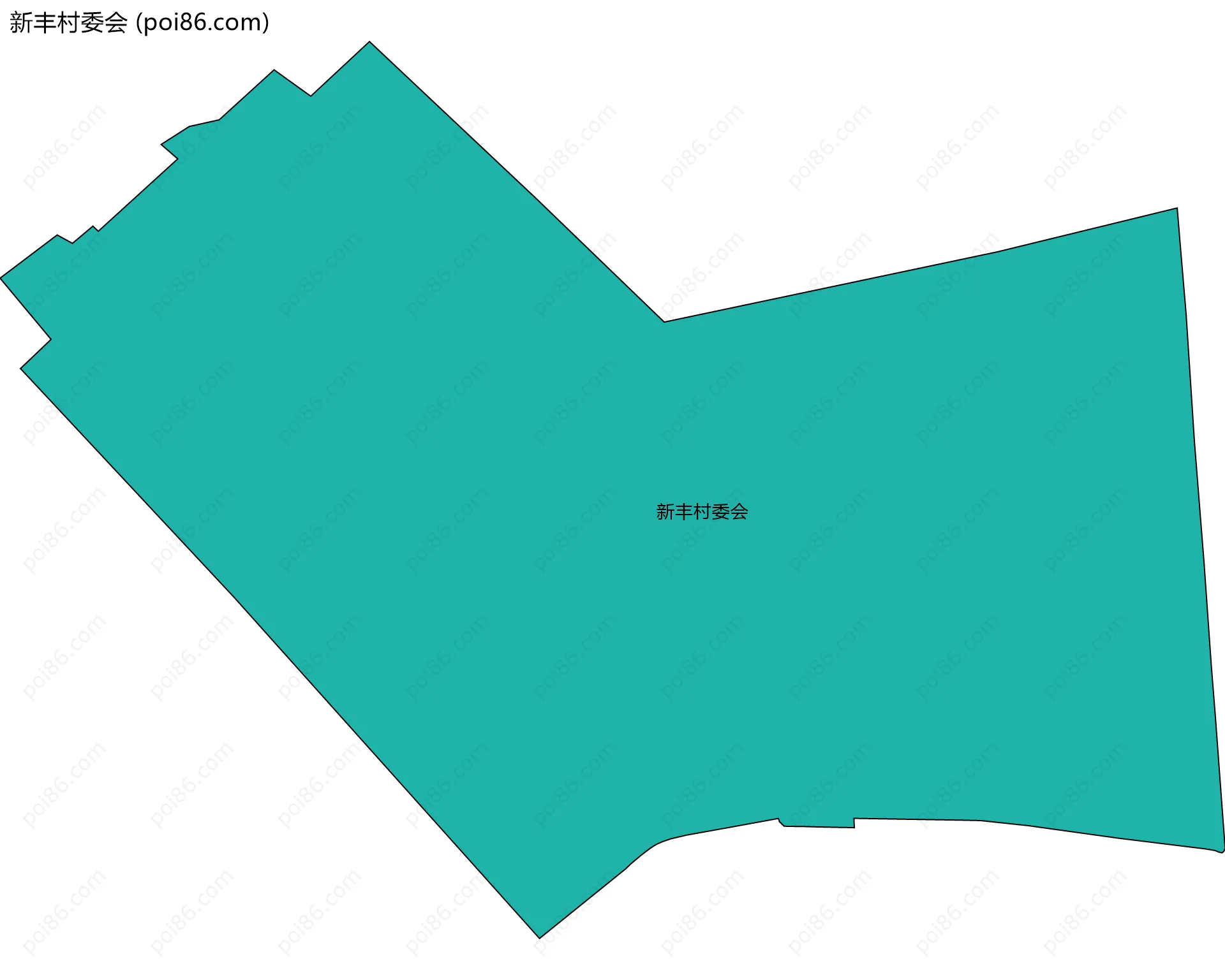 新丰村委会边界地图