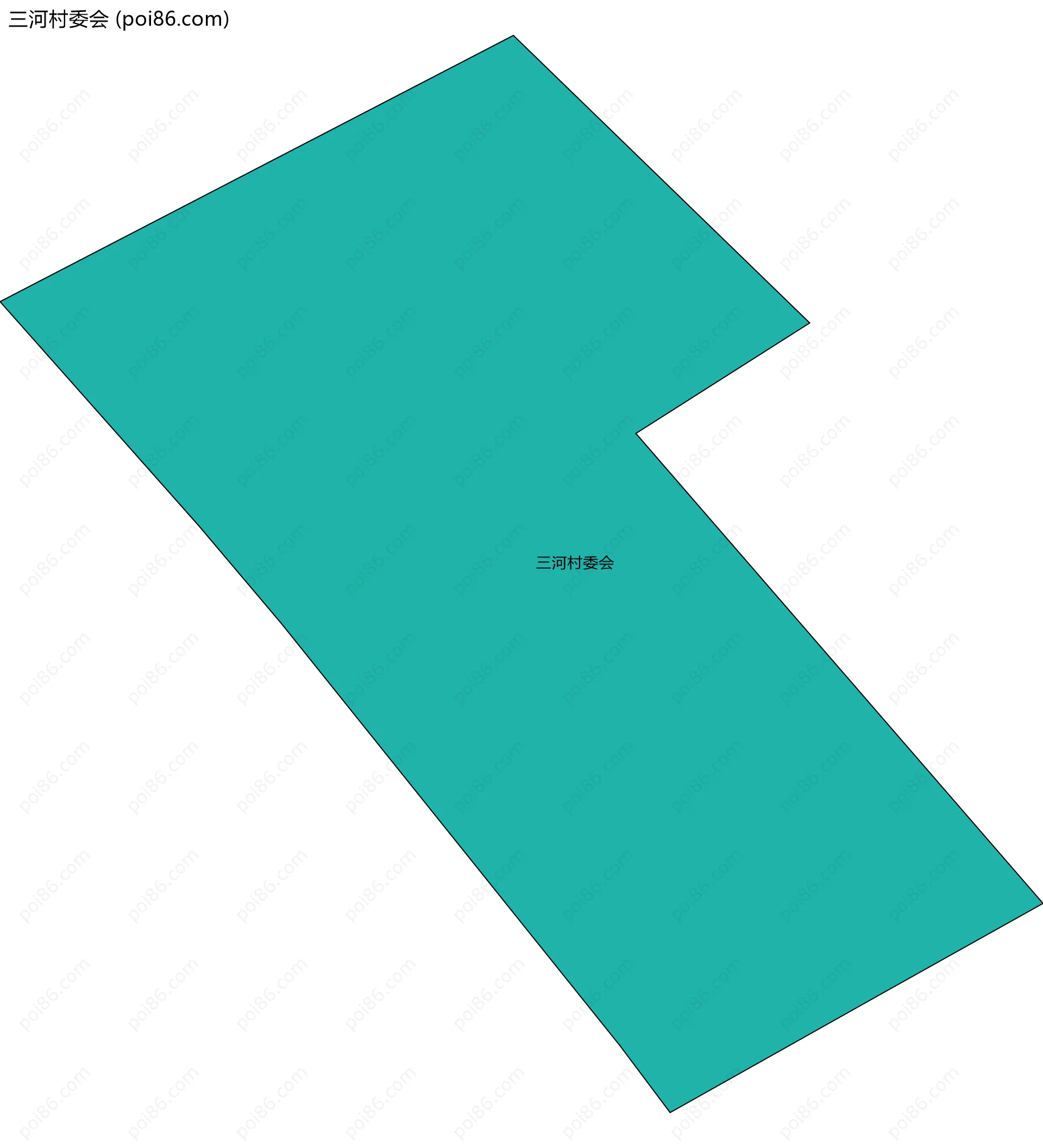 三河村委会边界地图