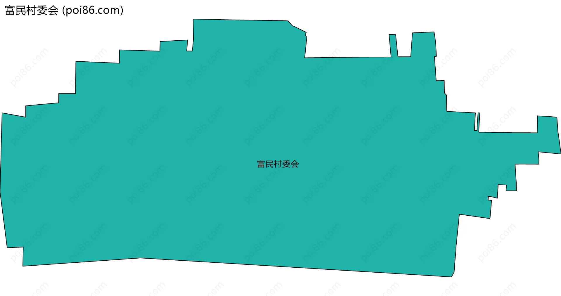 富民村委会边界地图