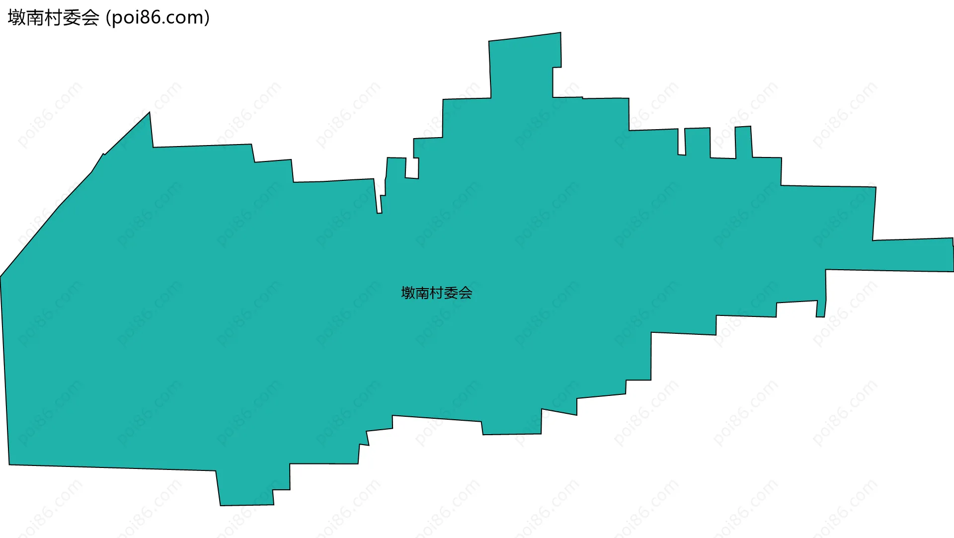 墩南村委会边界地图