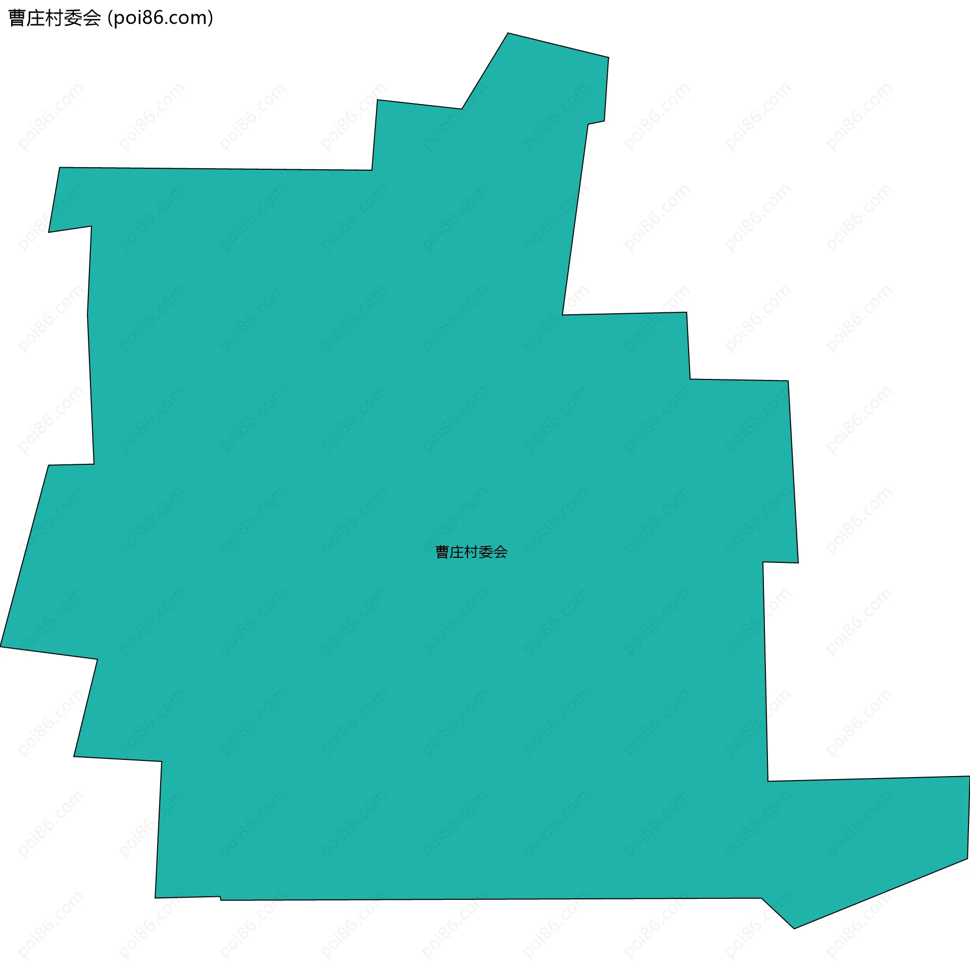 曹庄村委会边界地图
