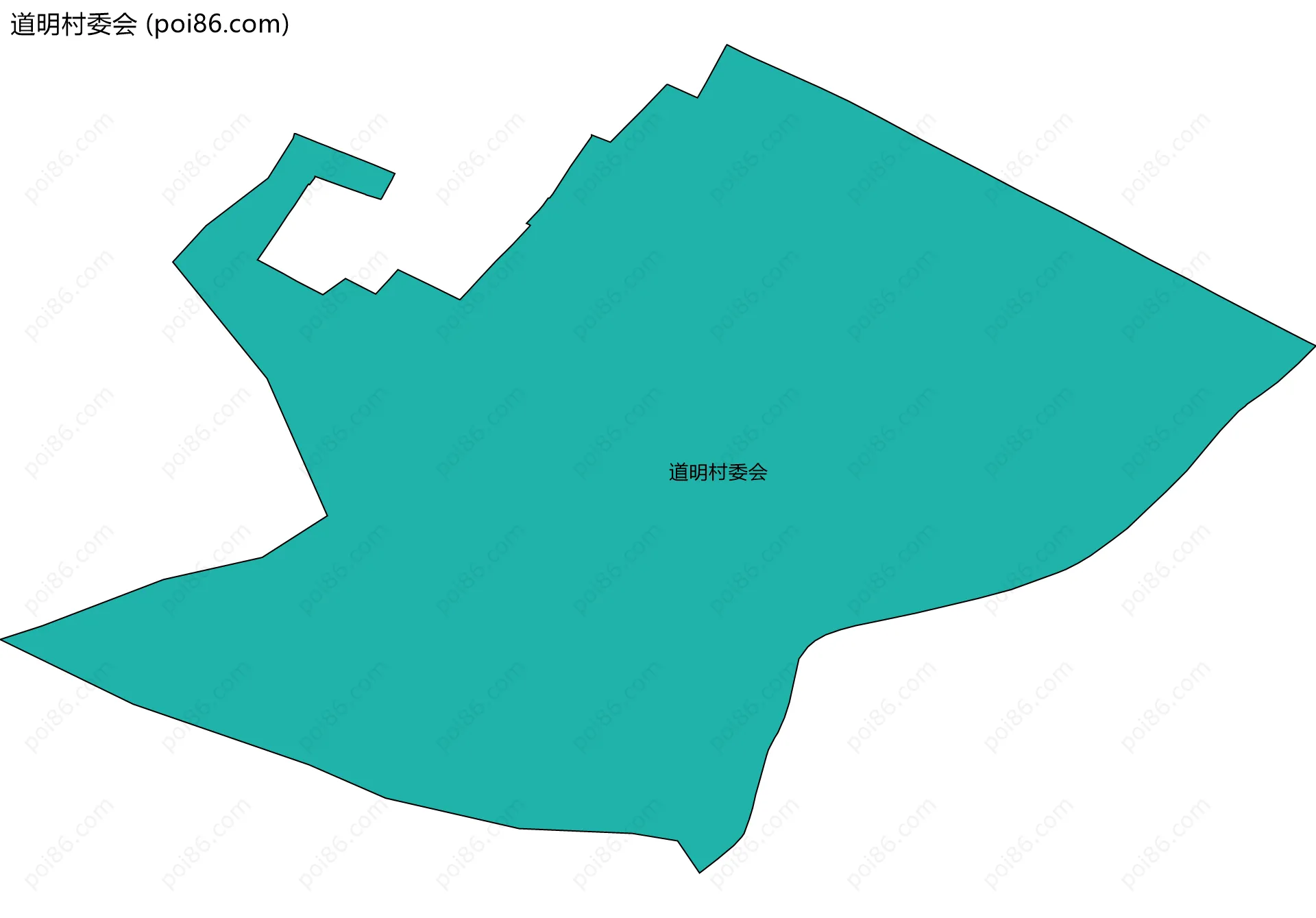 道明村委会边界地图