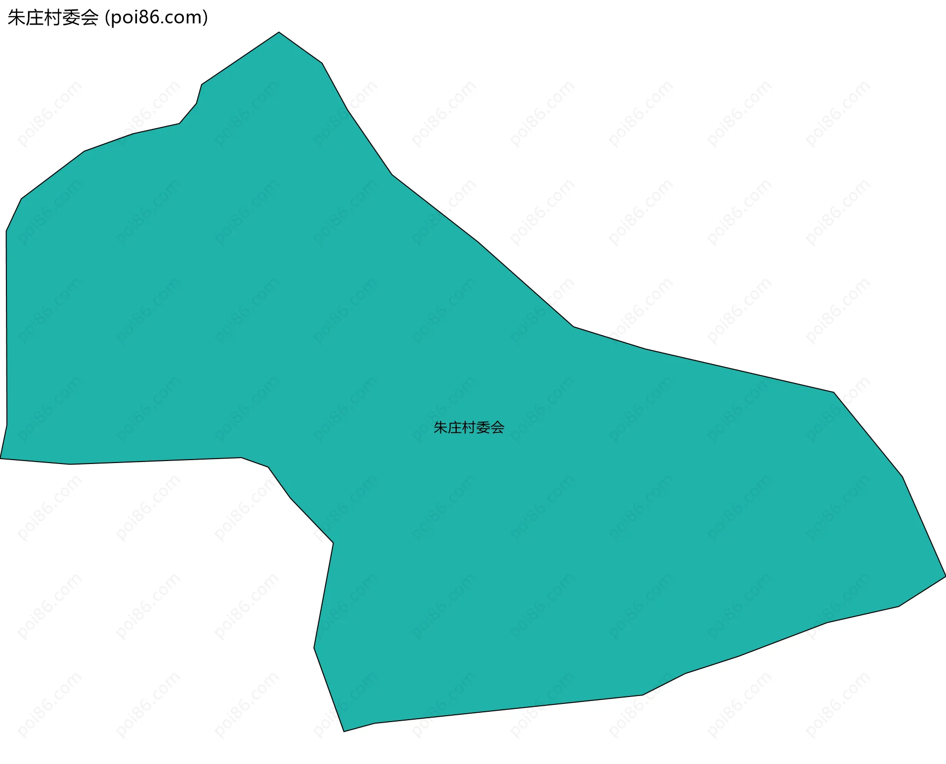 朱庄村委会边界地图