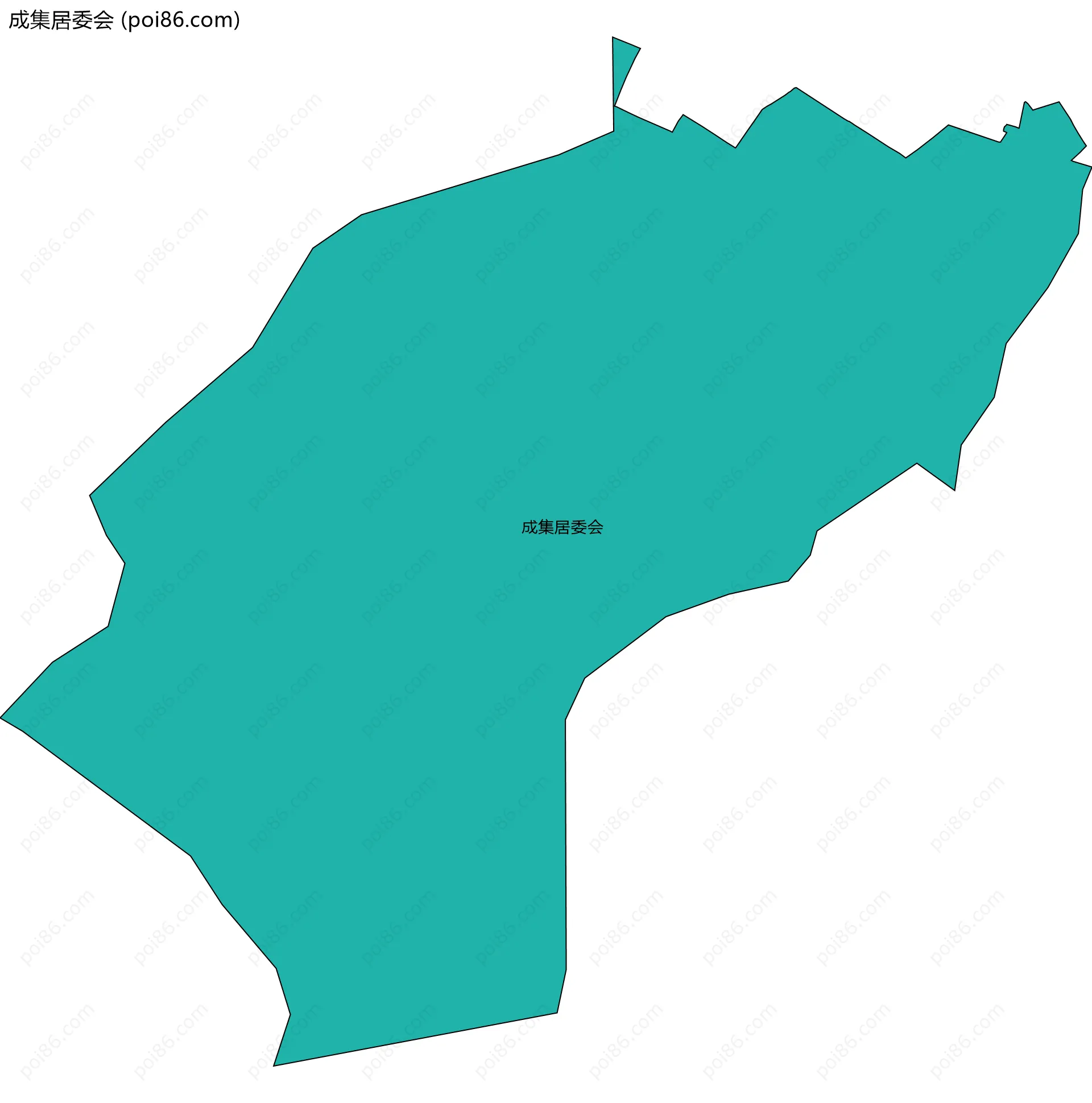 成集居委会边界地图