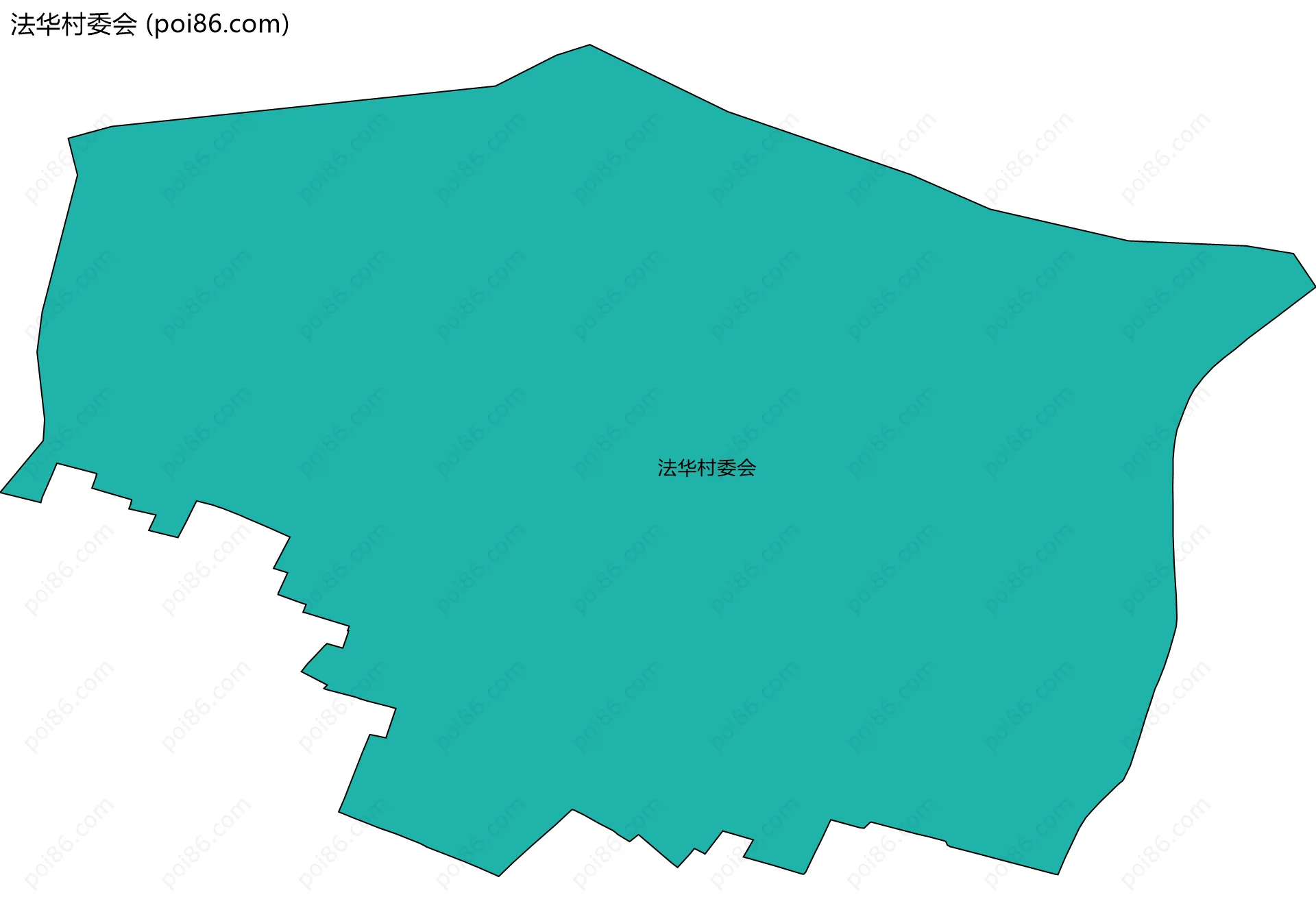 法华村委会边界地图