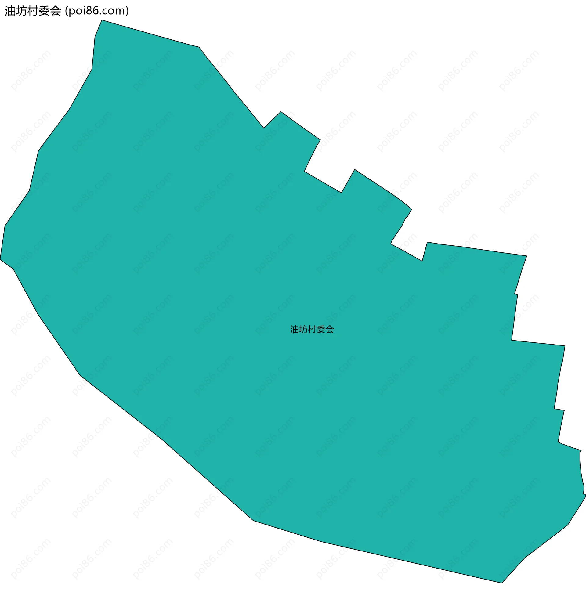 油坊村委会边界地图