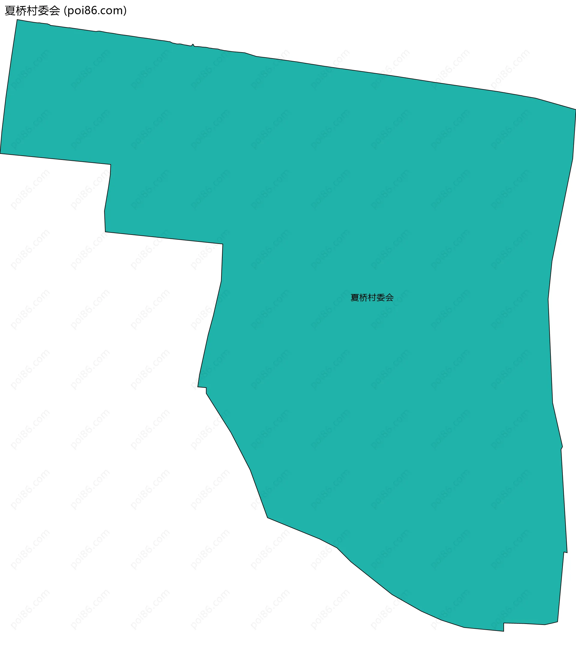 夏桥村委会边界地图