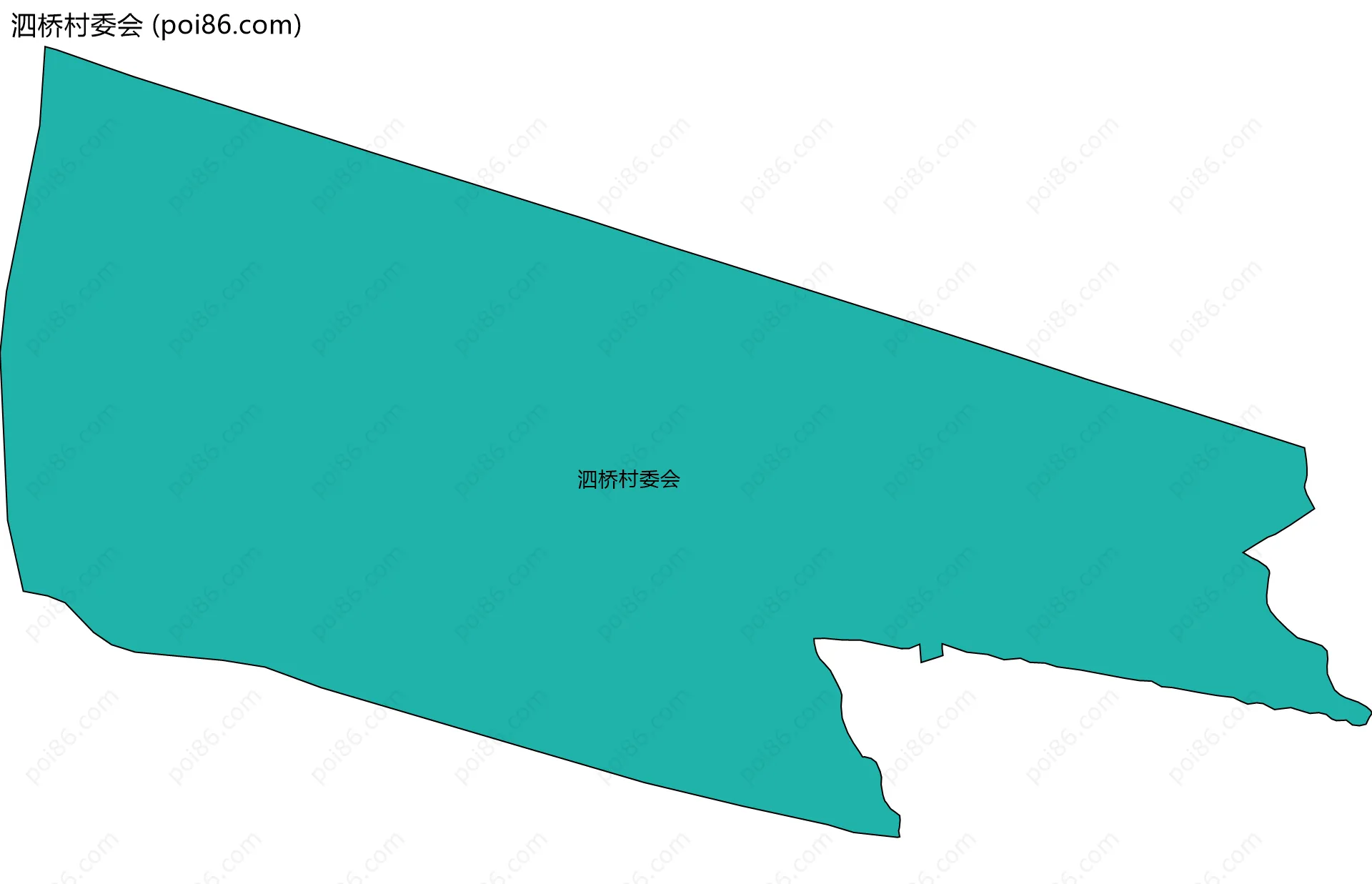 泗桥村委会边界地图