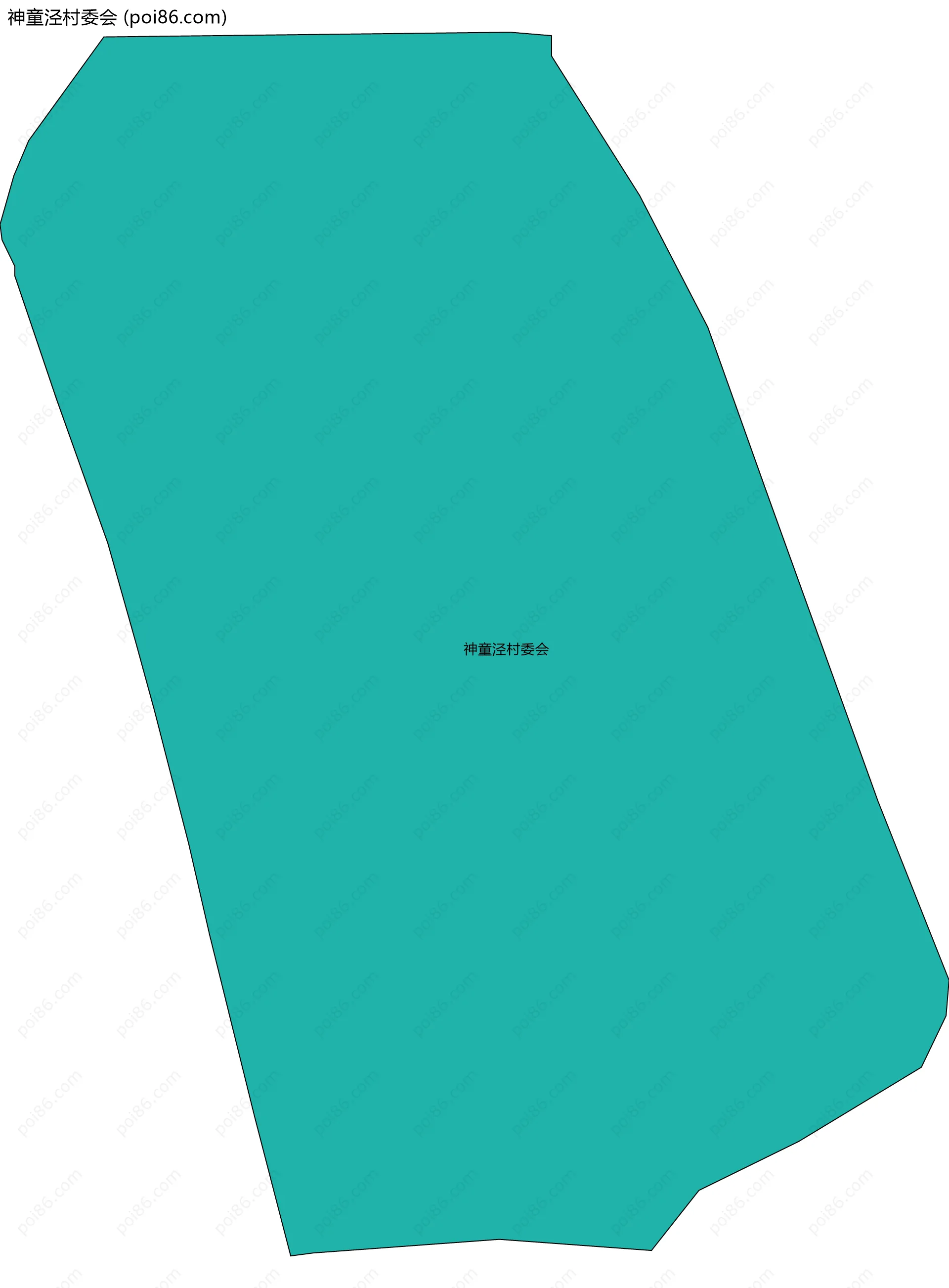 神童泾村委会边界地图