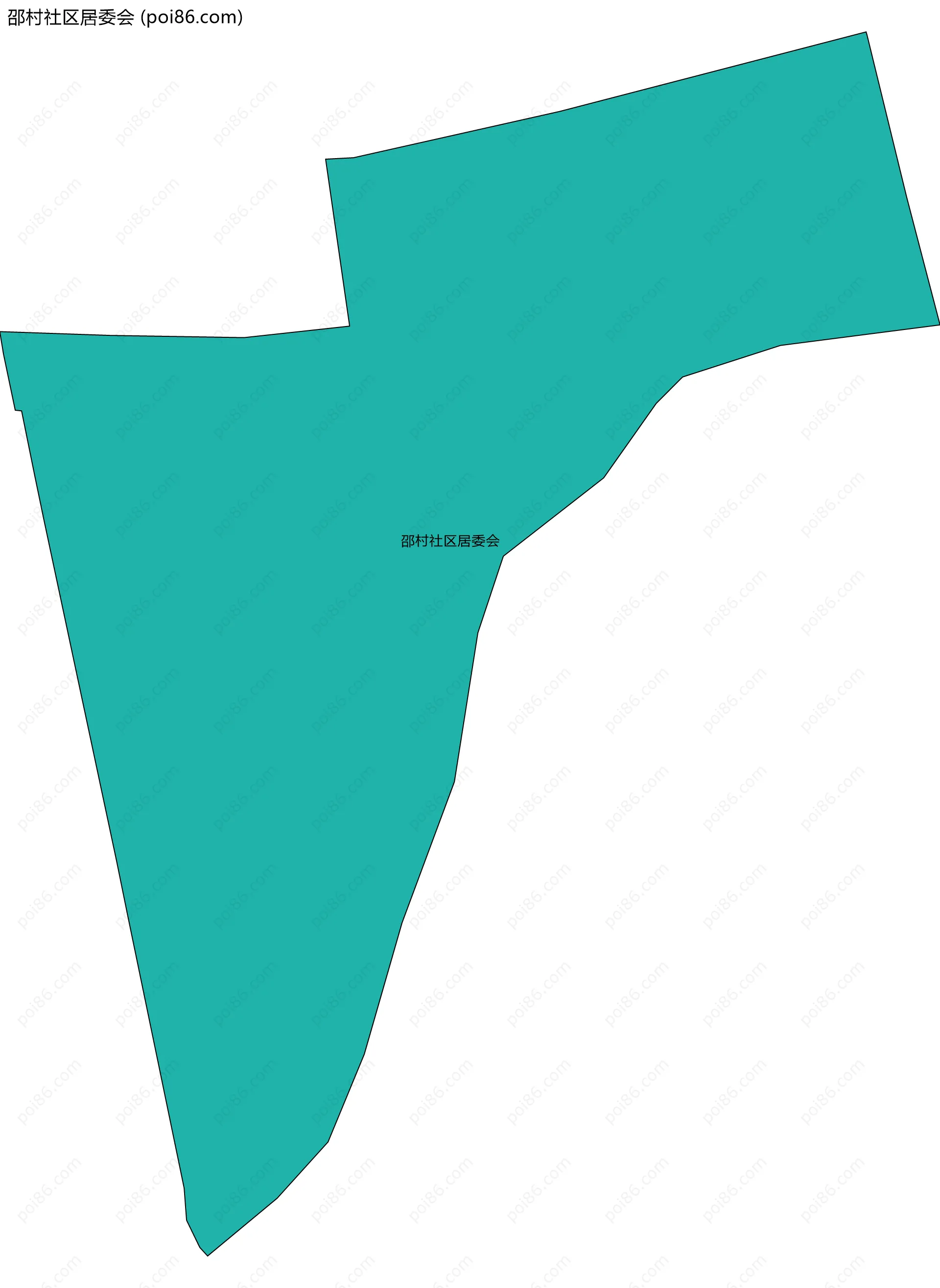 邵村社区居委会边界地图