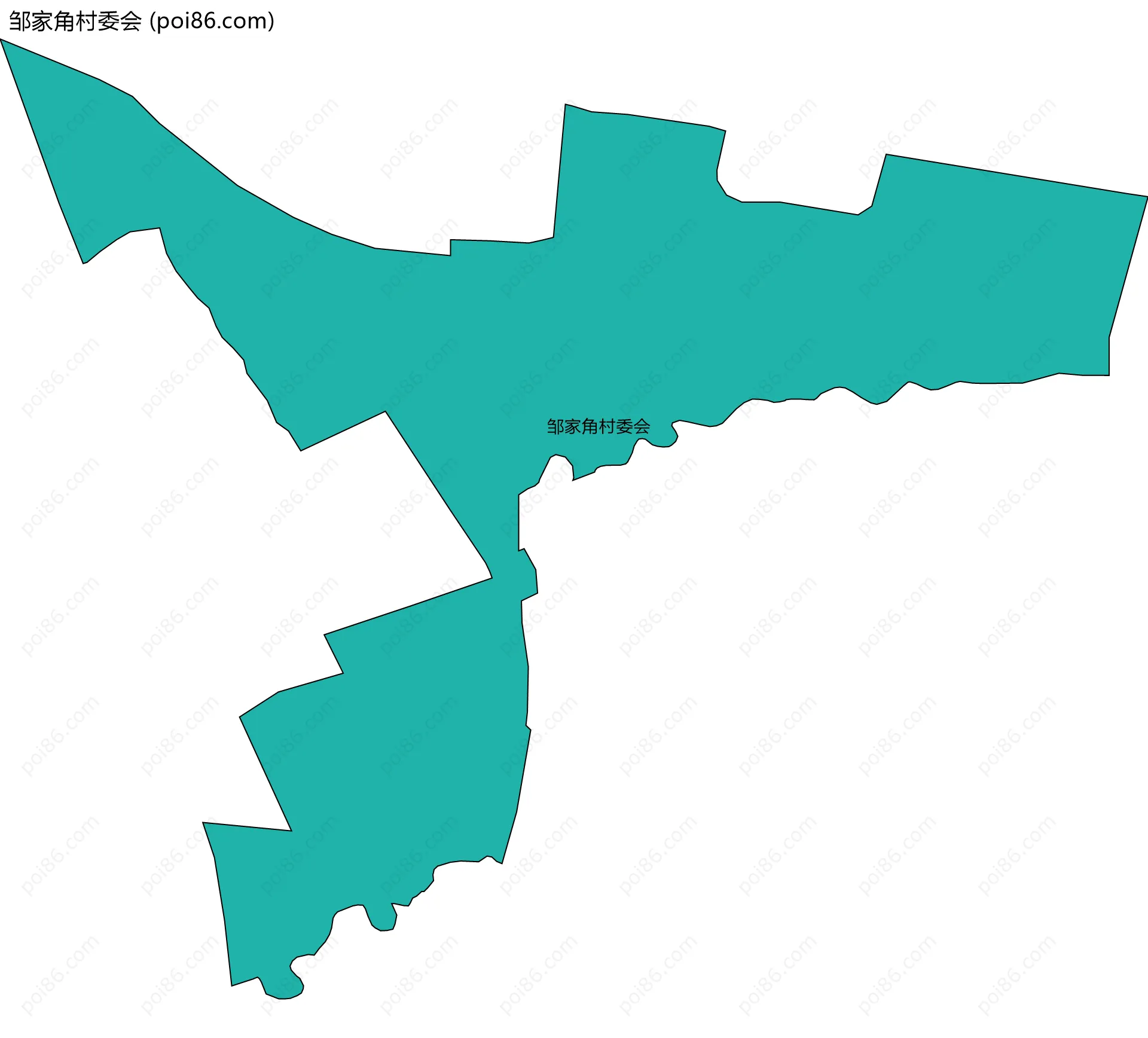 邹家角村委会边界地图