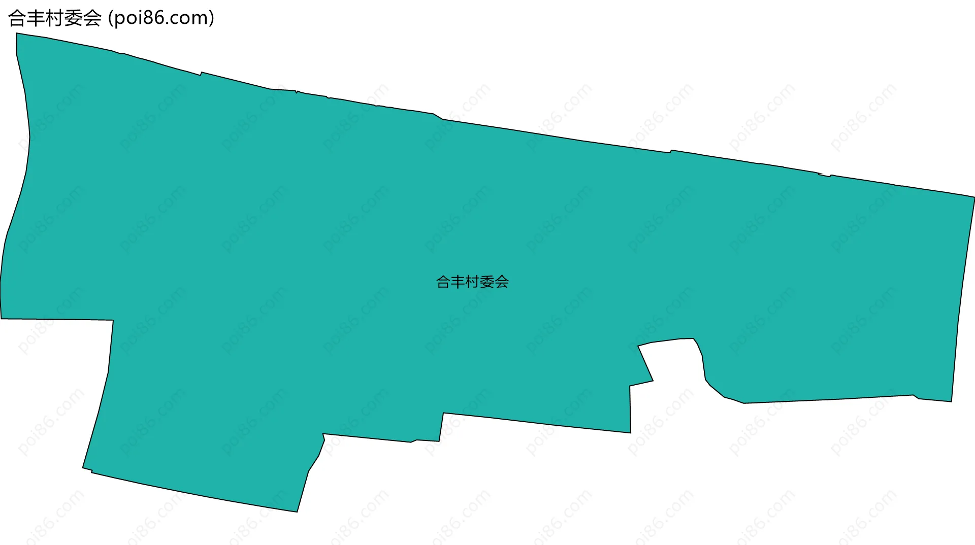 合丰村委会边界地图