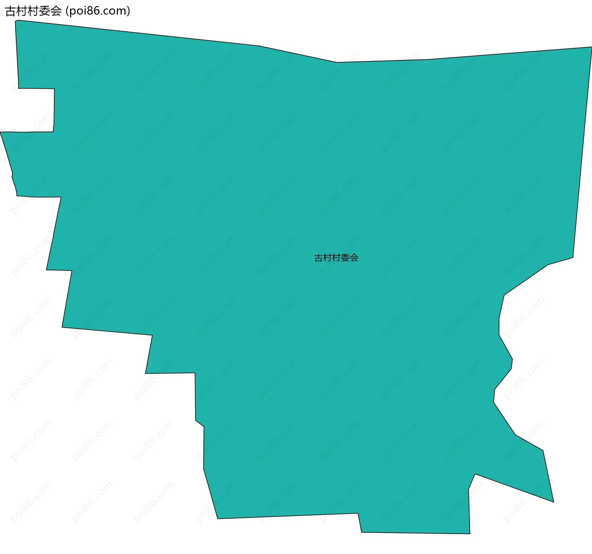 古村村委会边界地图