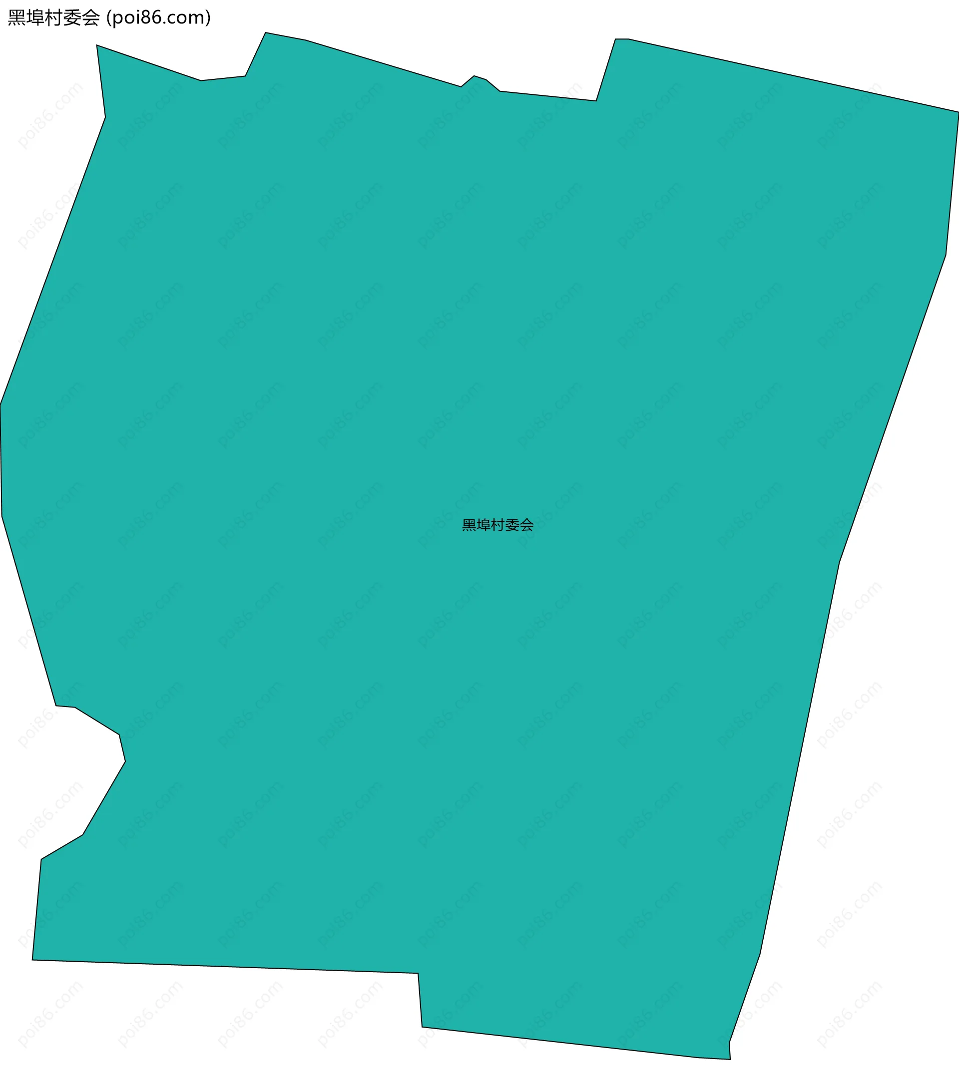 黑埠村委会边界地图