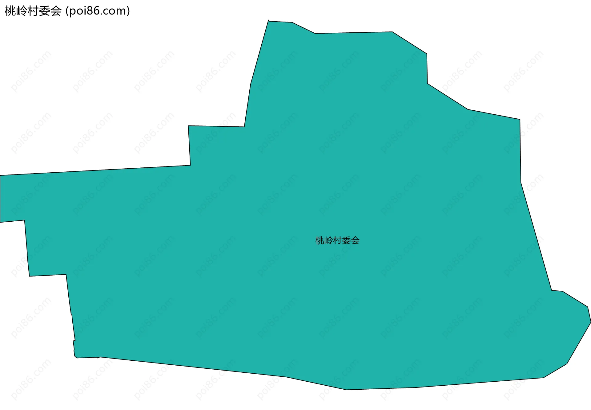 桃岭村委会边界地图