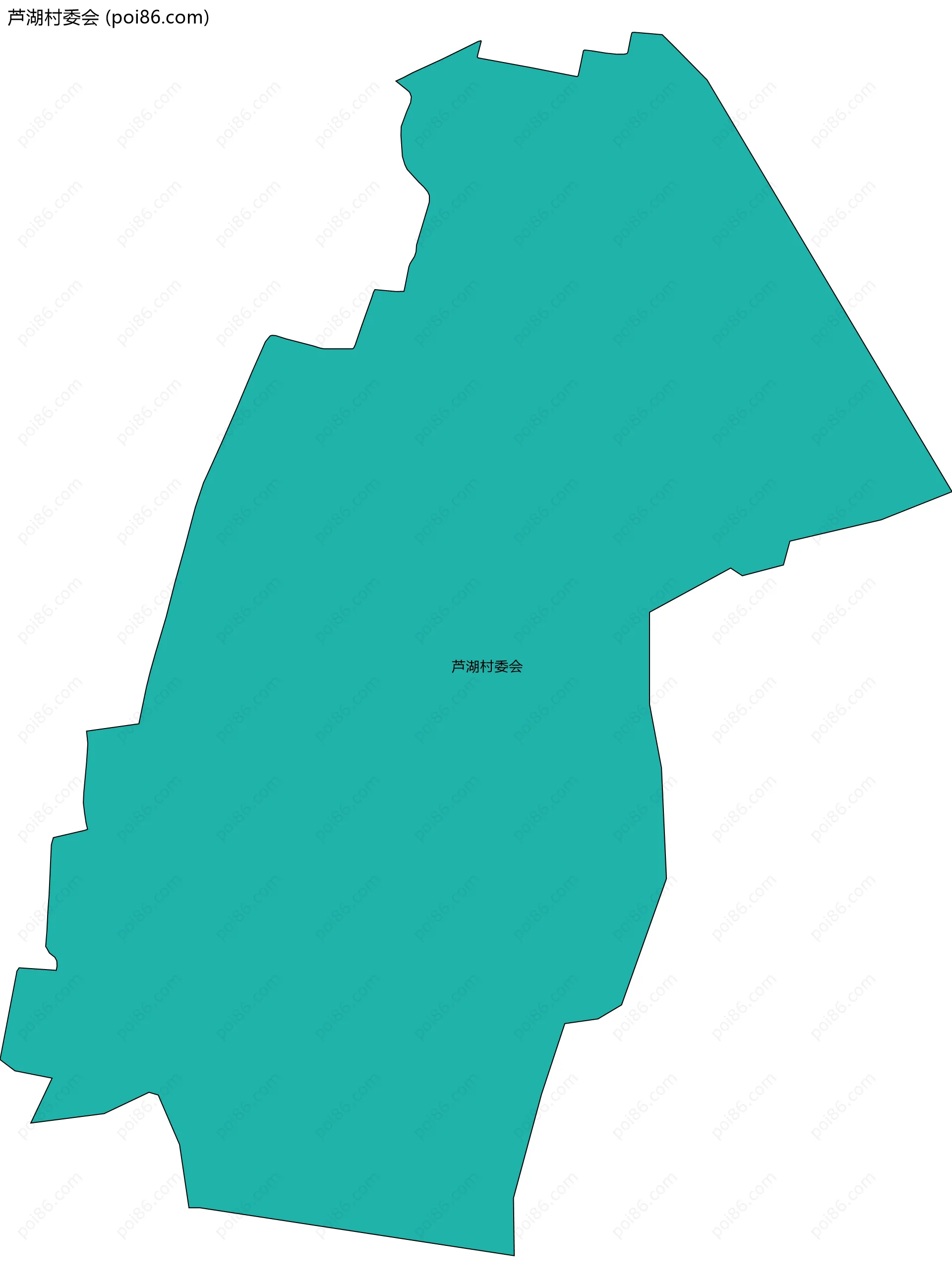 芦湖村委会边界地图