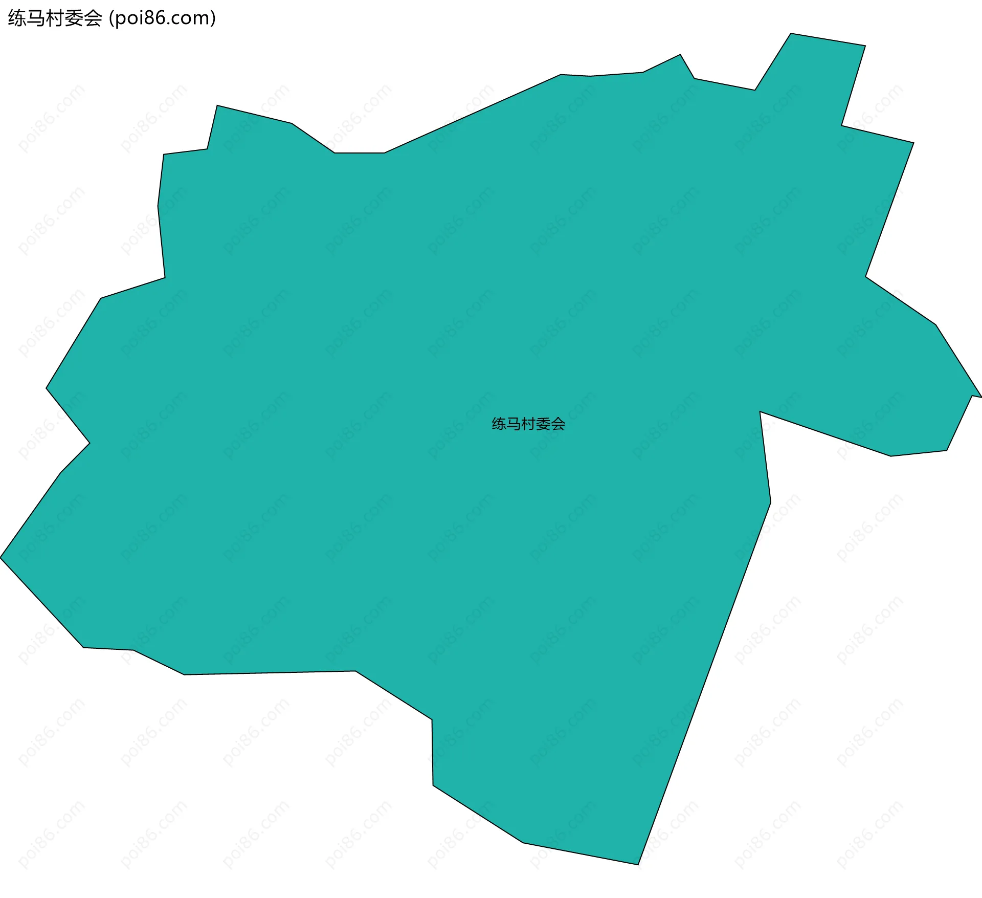 练马村委会边界地图