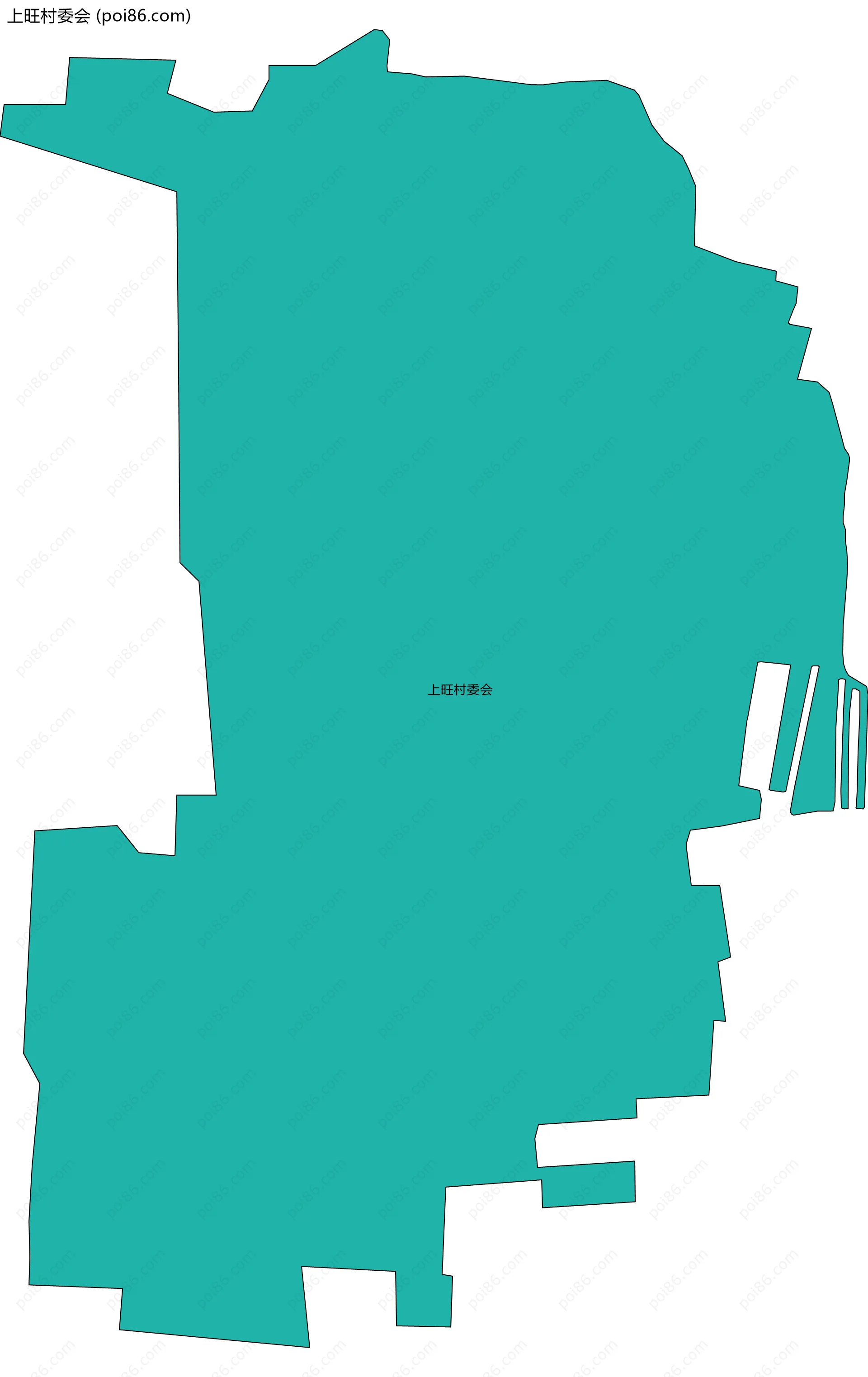 上旺村委会边界地图