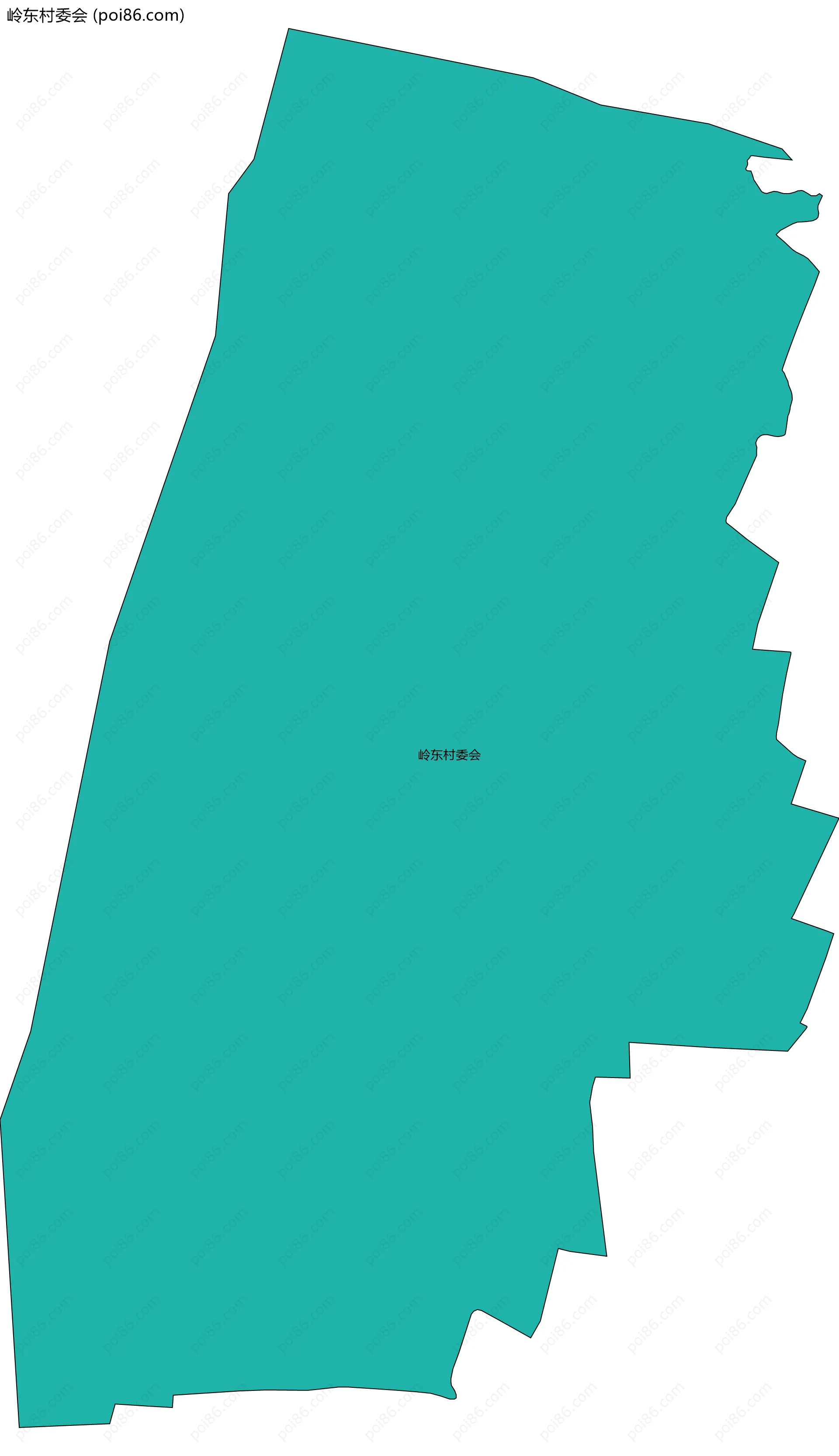 岭东村委会边界地图