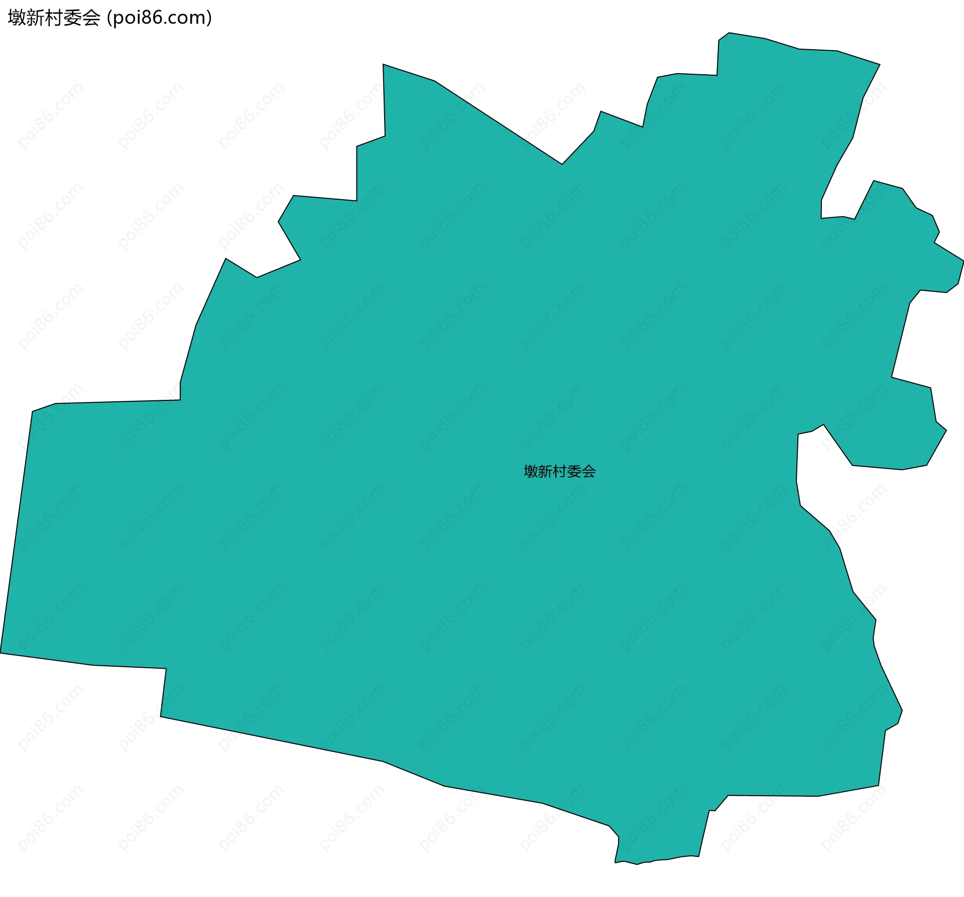 墩新村委会边界地图