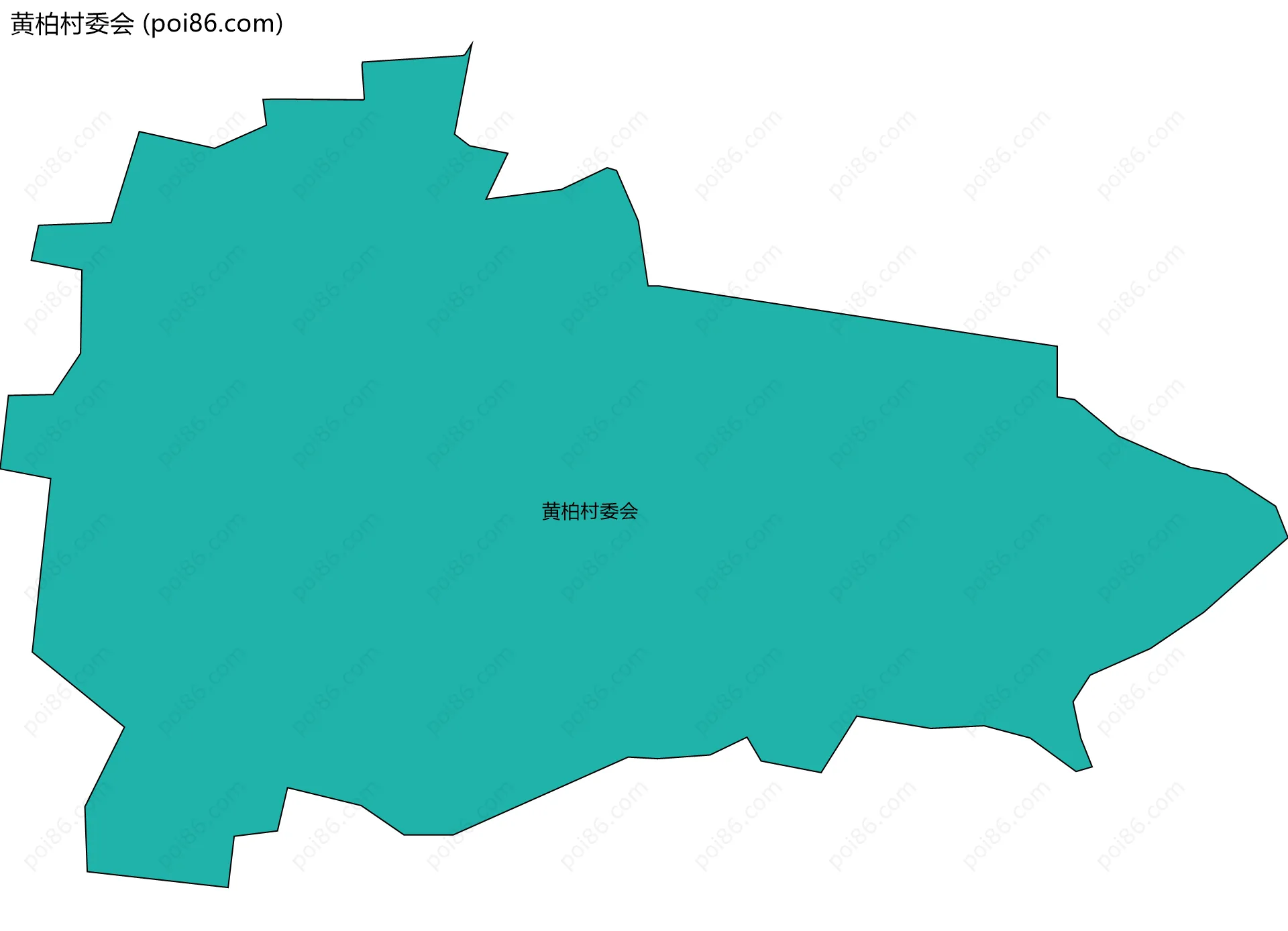 黄柏村委会边界地图