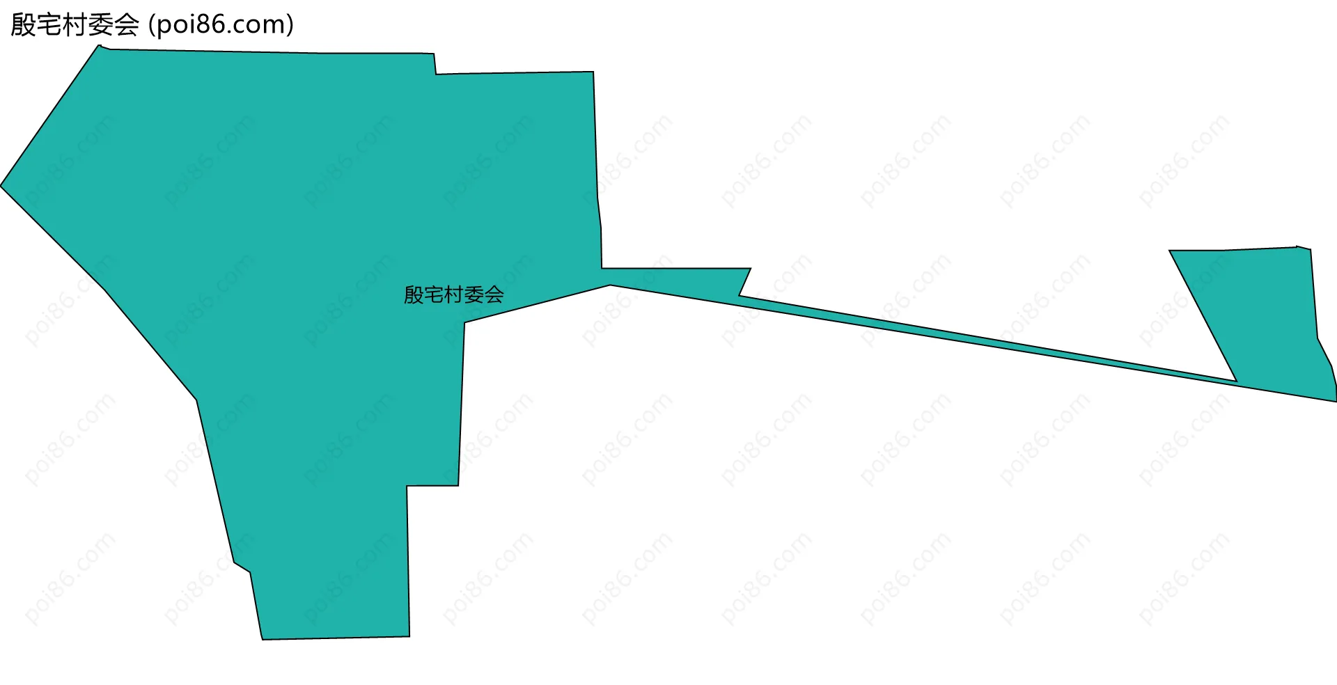殷宅村委会边界地图