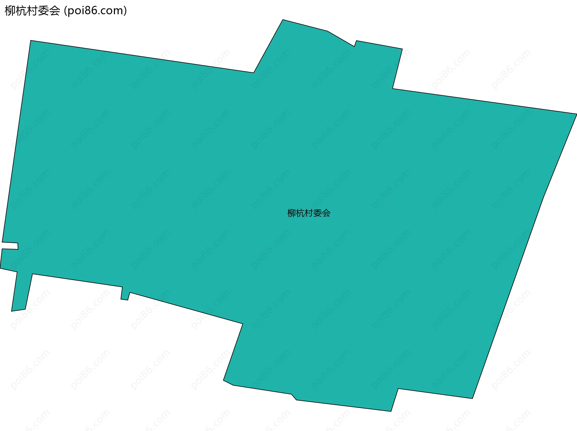 柳杭村委会边界地图