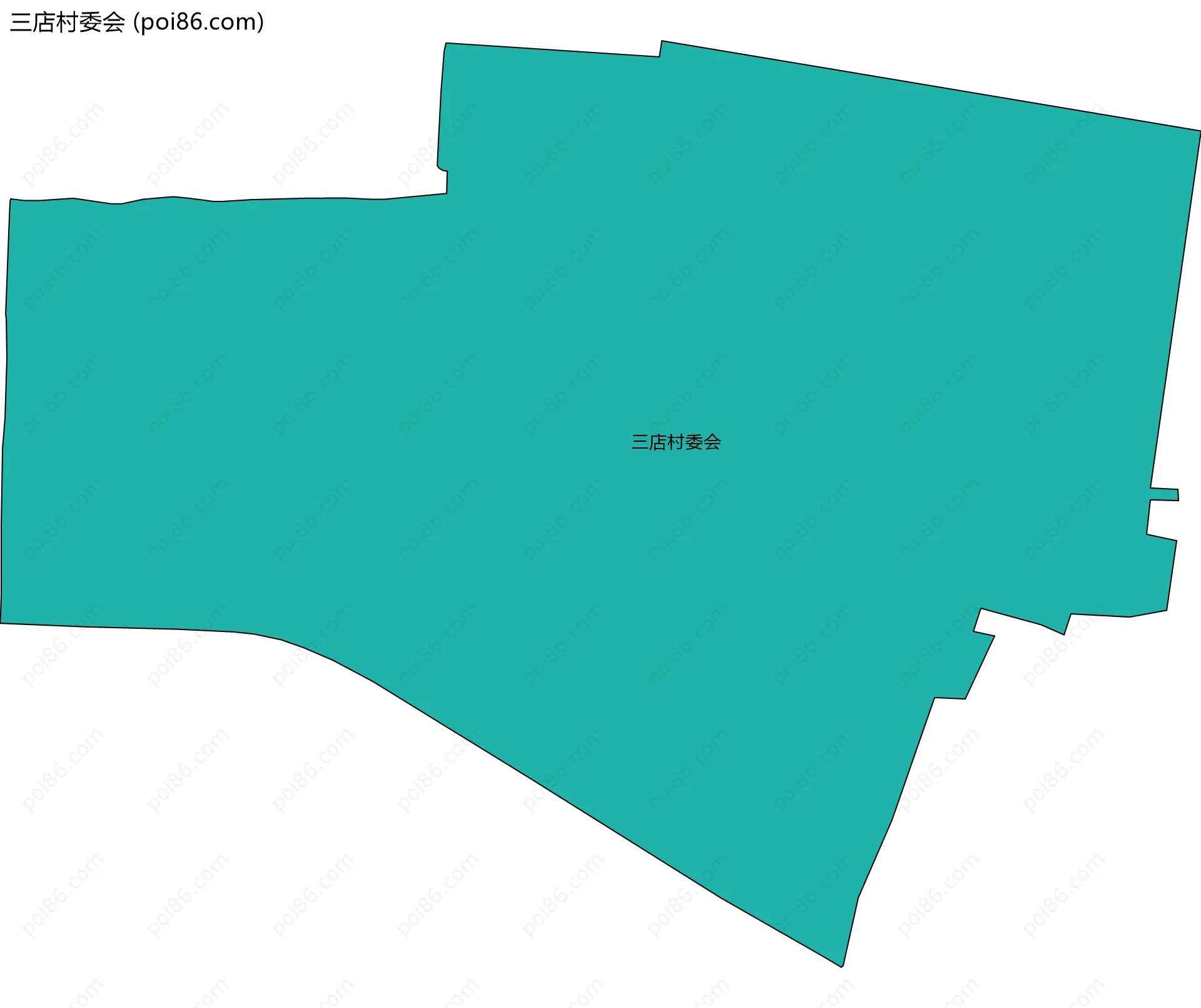 三店村委会边界地图