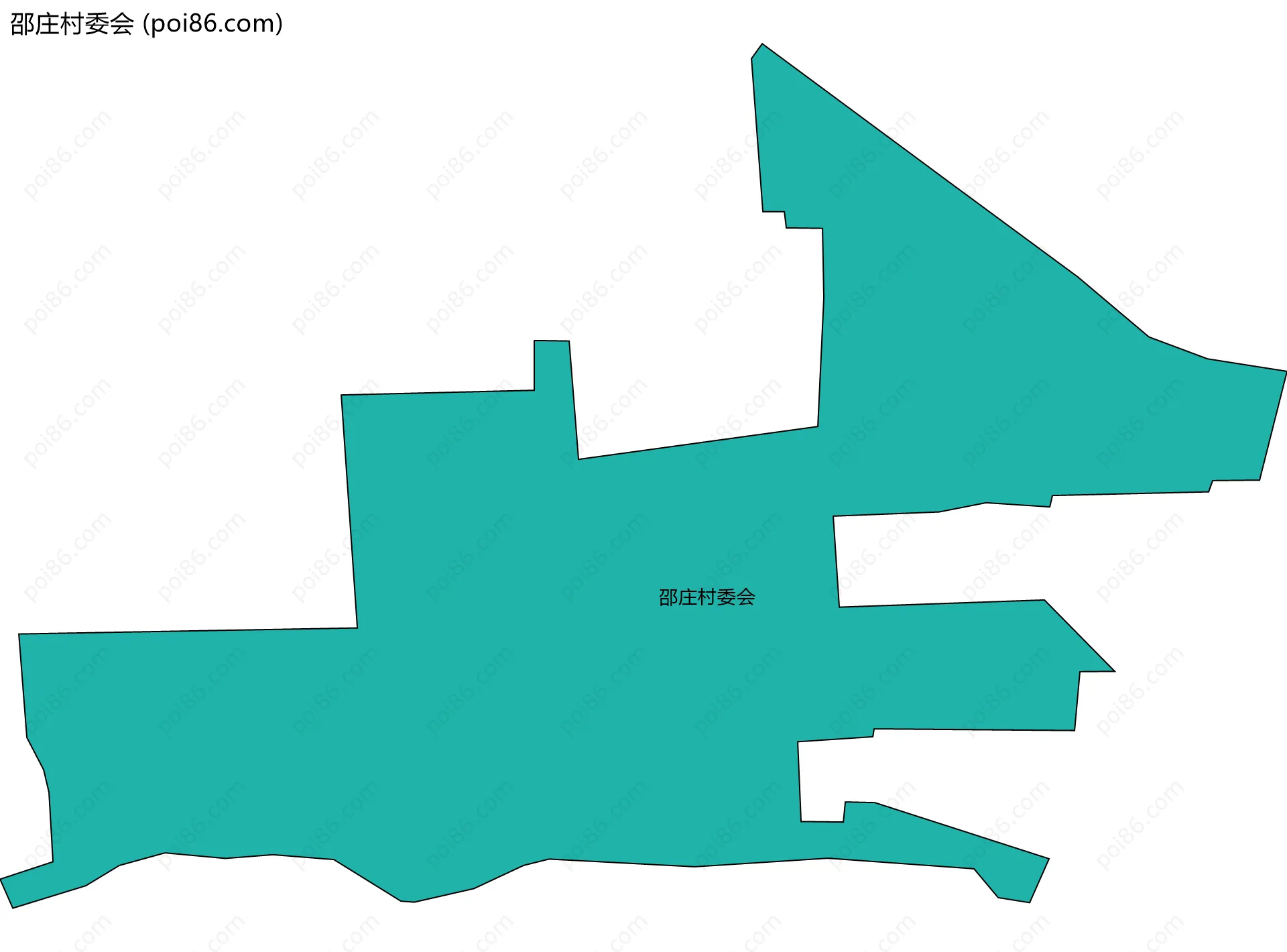 邵庄村委会边界地图