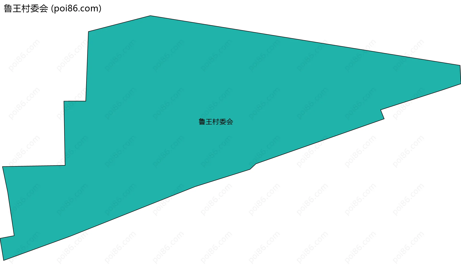 鲁王村委会边界地图