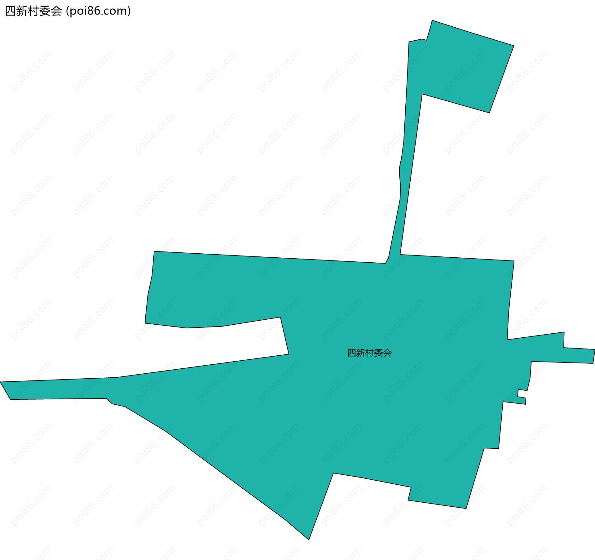 四新村委会边界地图