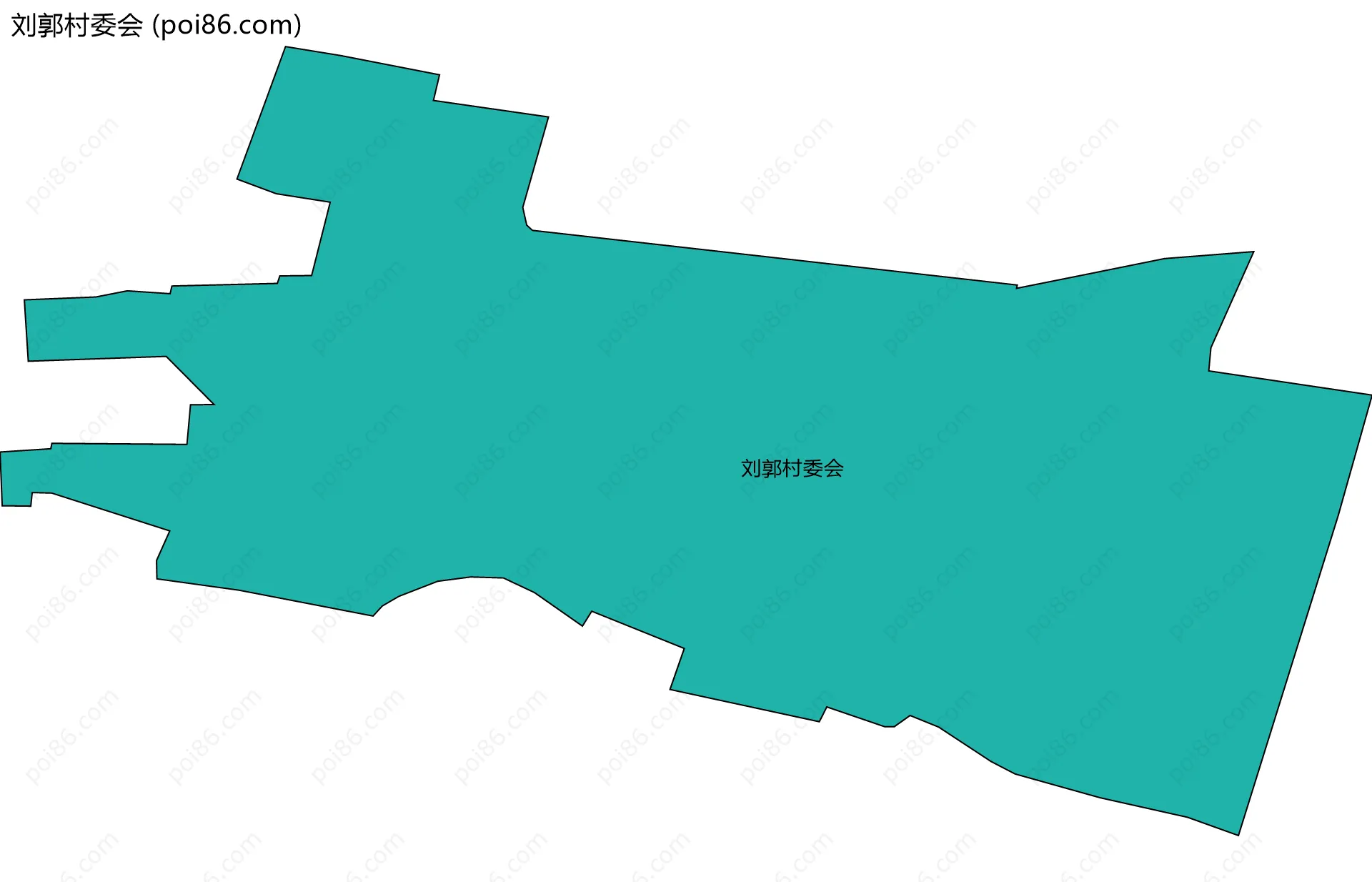 刘郭村委会边界地图