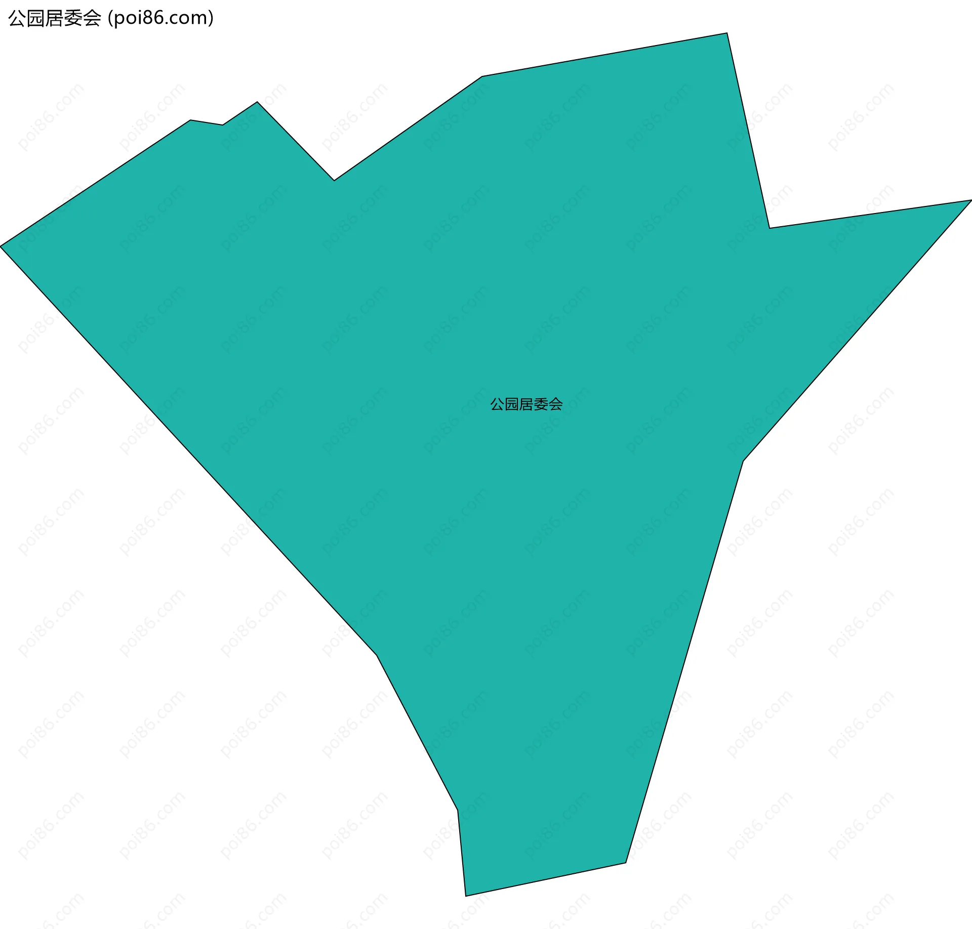 公园居委会边界地图