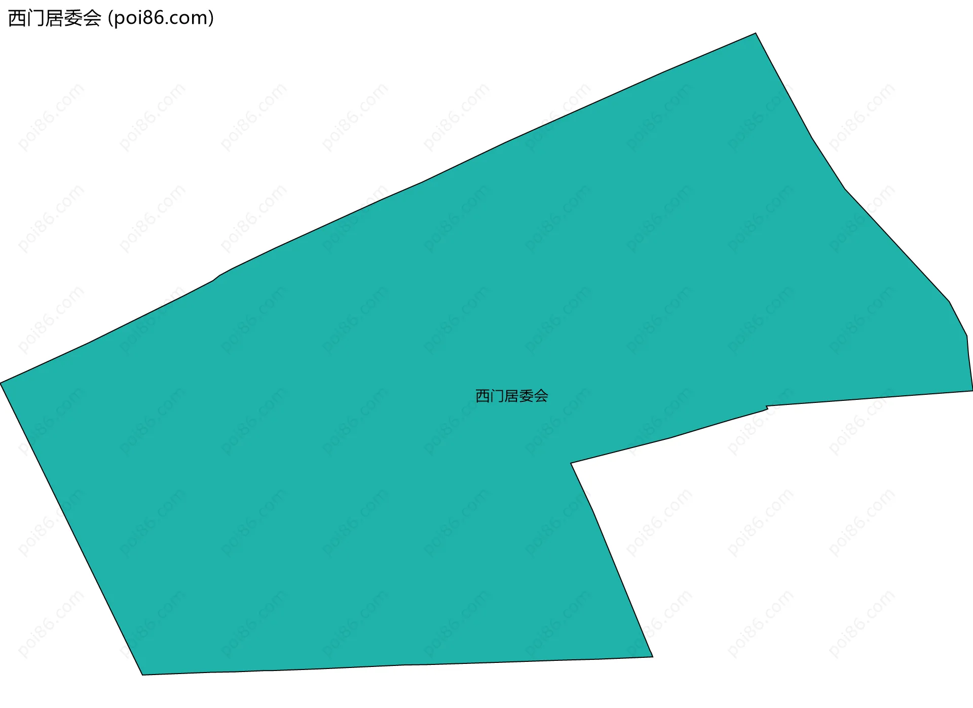 西门居委会边界地图