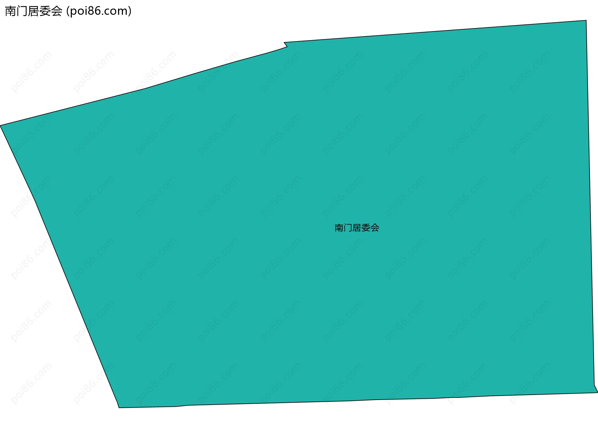 南门居委会边界地图