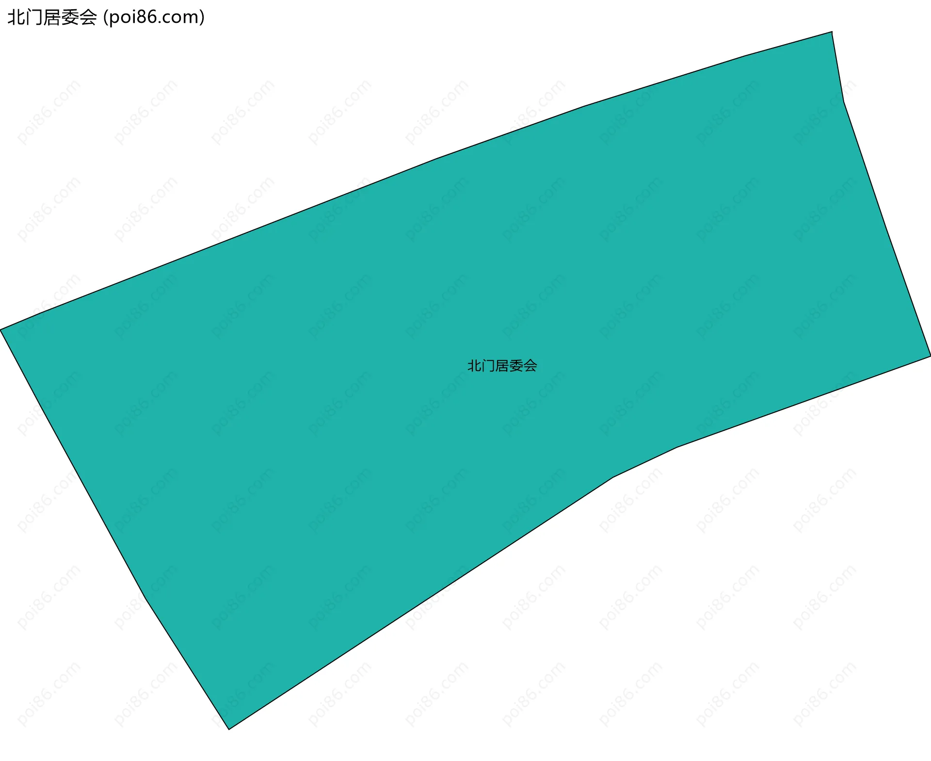 北门居委会边界地图