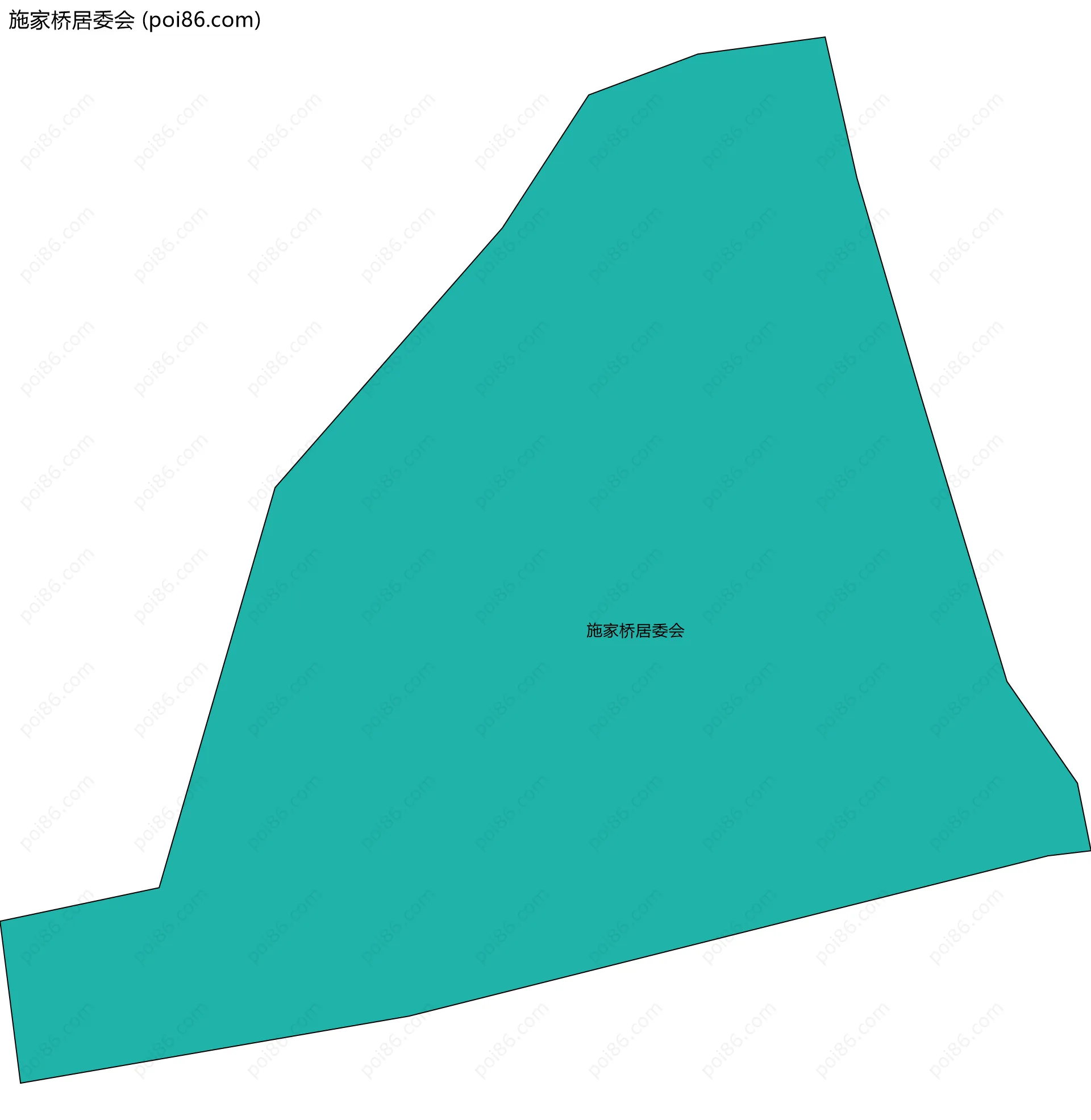 施家桥居委会边界地图