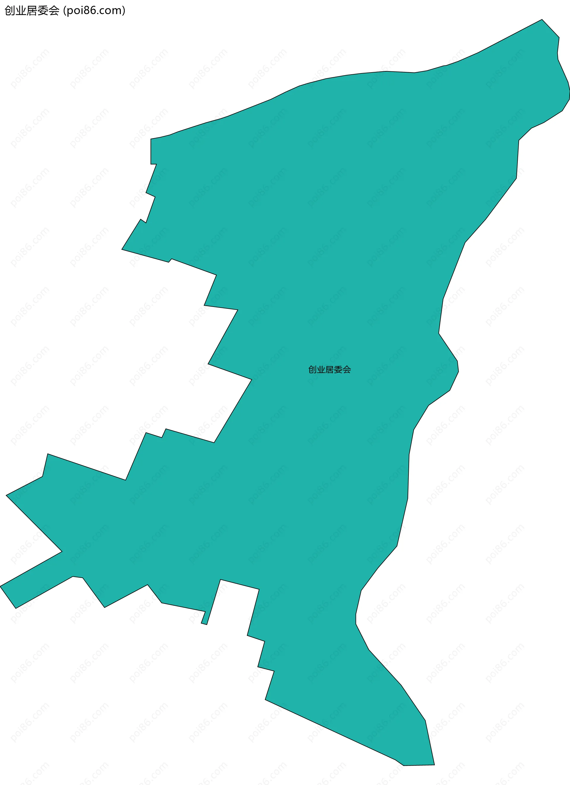 创业居委会边界地图