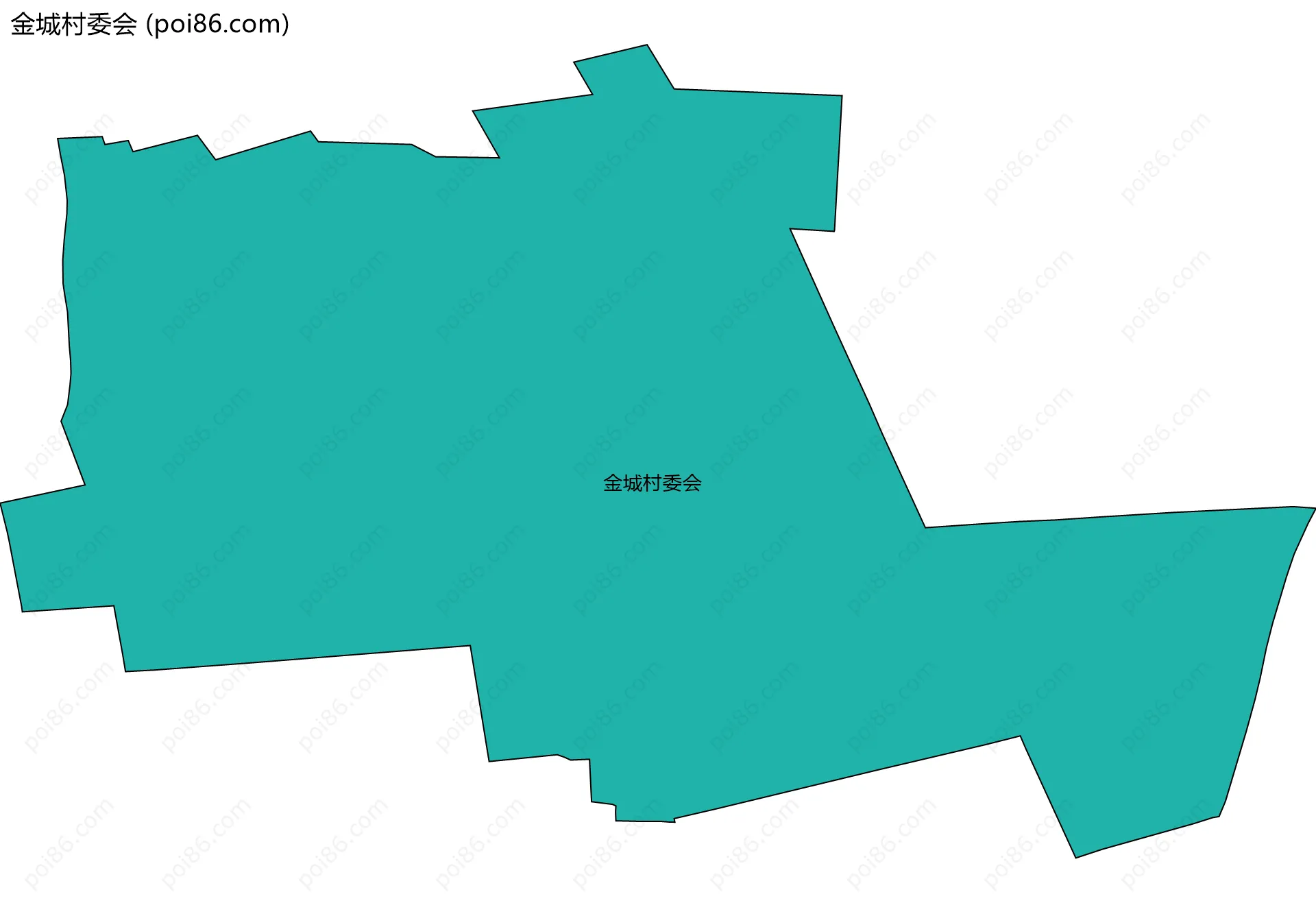 金城村委会边界地图